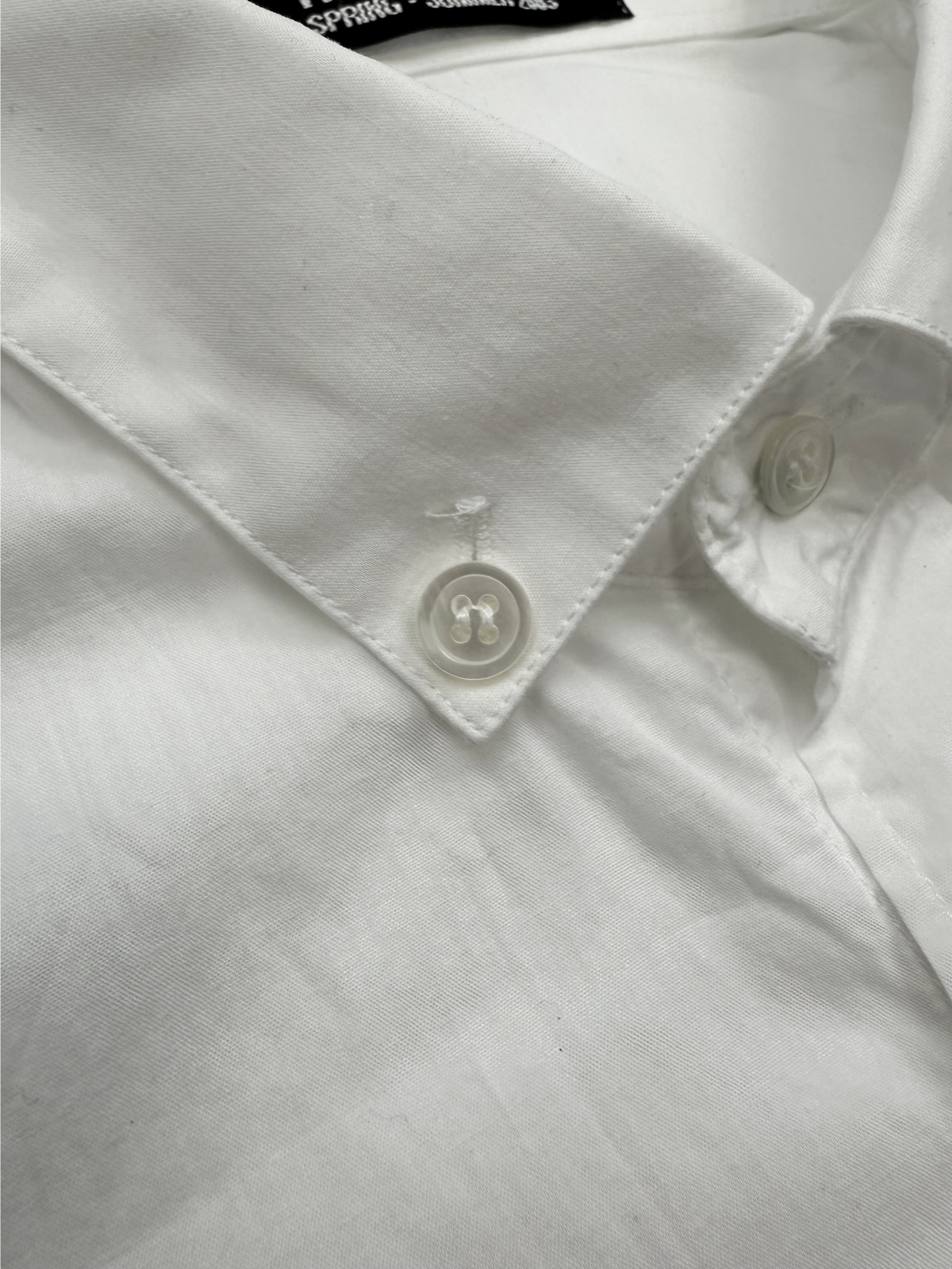 SS03 Raf Simons ‘Consumed’ White Button Up Collared Shirt