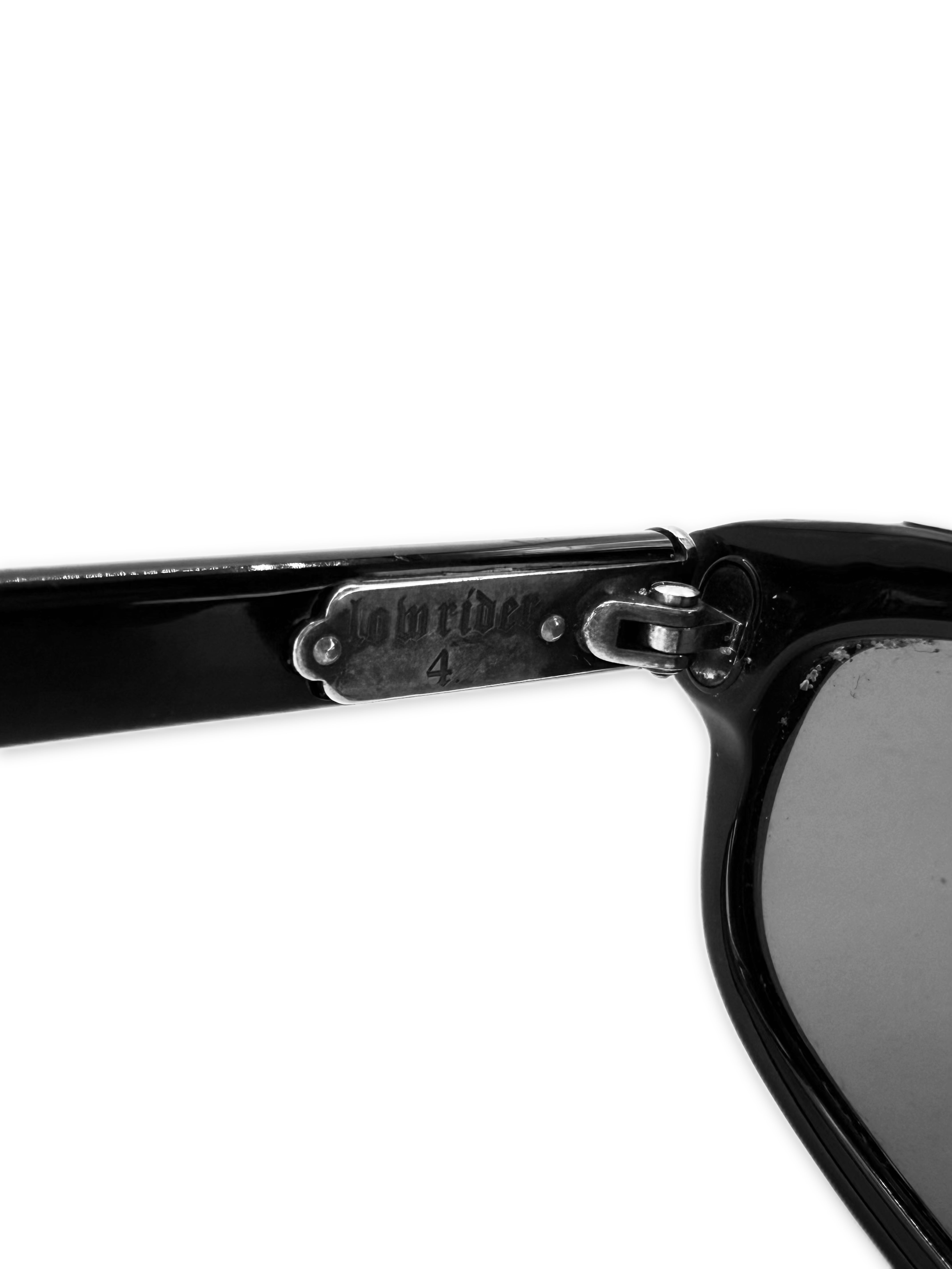 T*6様 CHROME HEARTS LOWRIDER 4-BK サングラス　正 CHROME HEARTS 'LOWRIDER 4' BLACK .925 SILVER OVAL SUNGLASSES