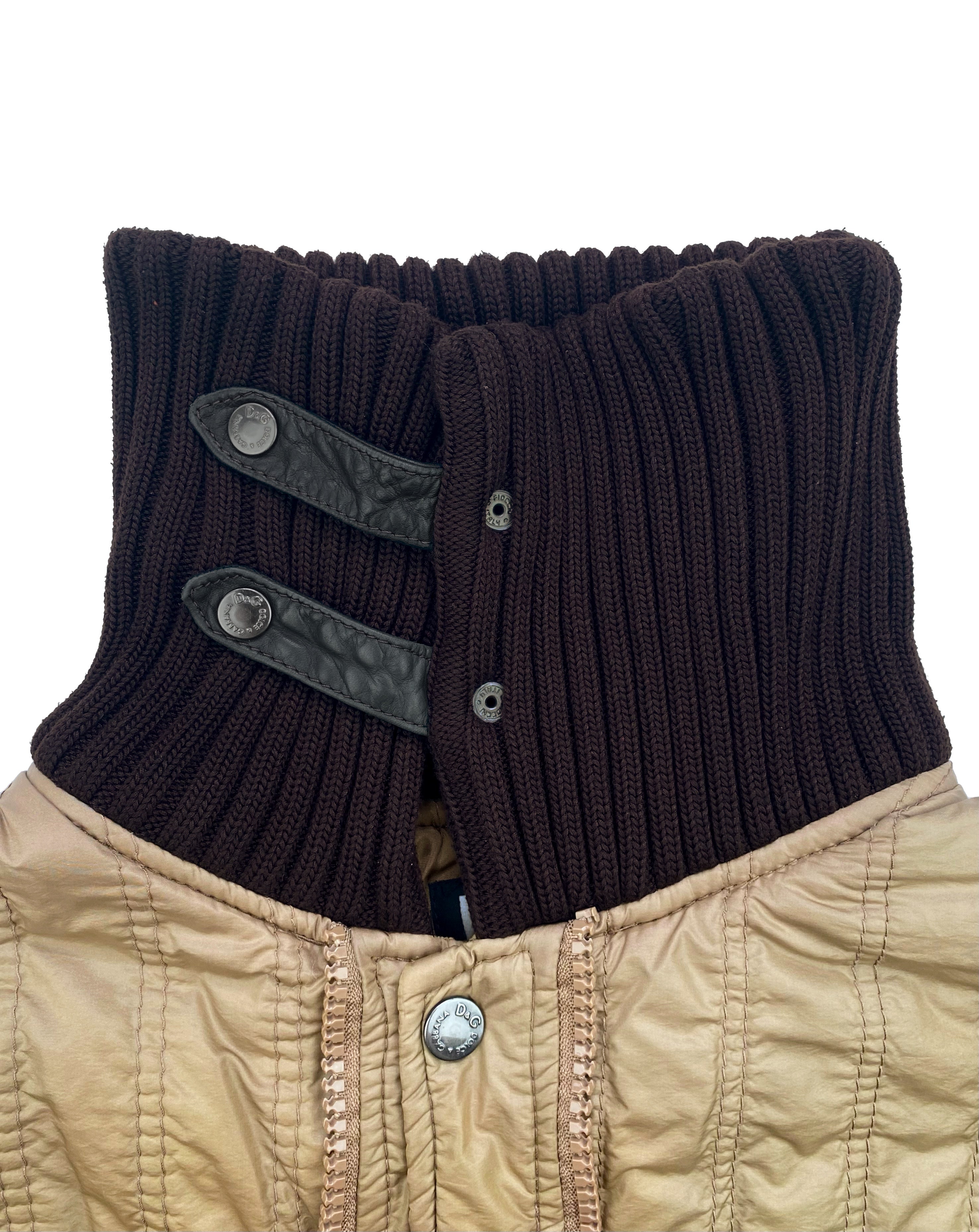 2000’s Dolce &amp; Gabbana Belted Nylon Cargo Jacket