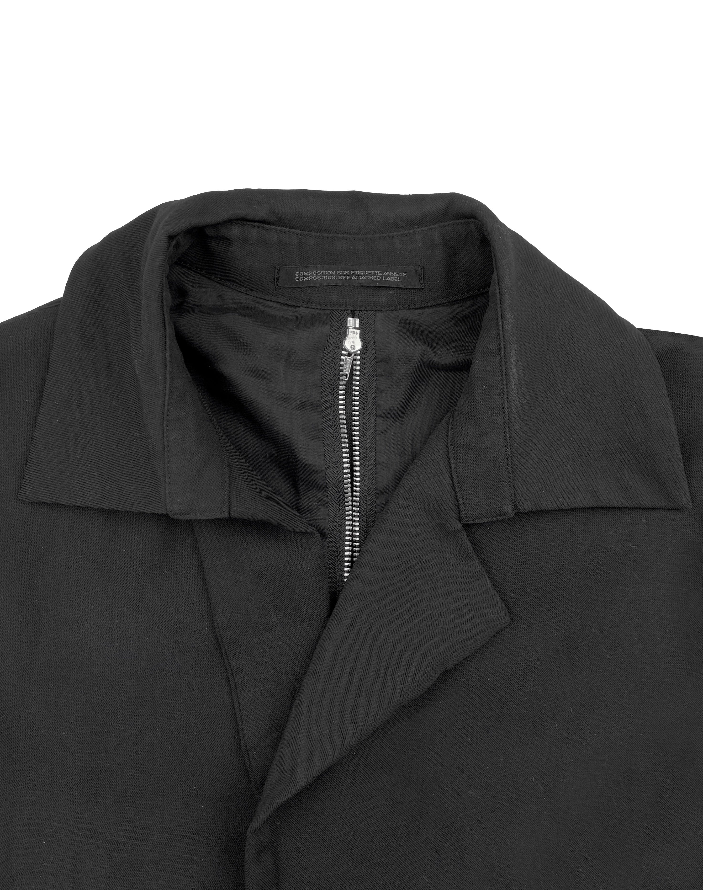SS99 Yohji Yamamoto Back Zip Collared Trench Coat