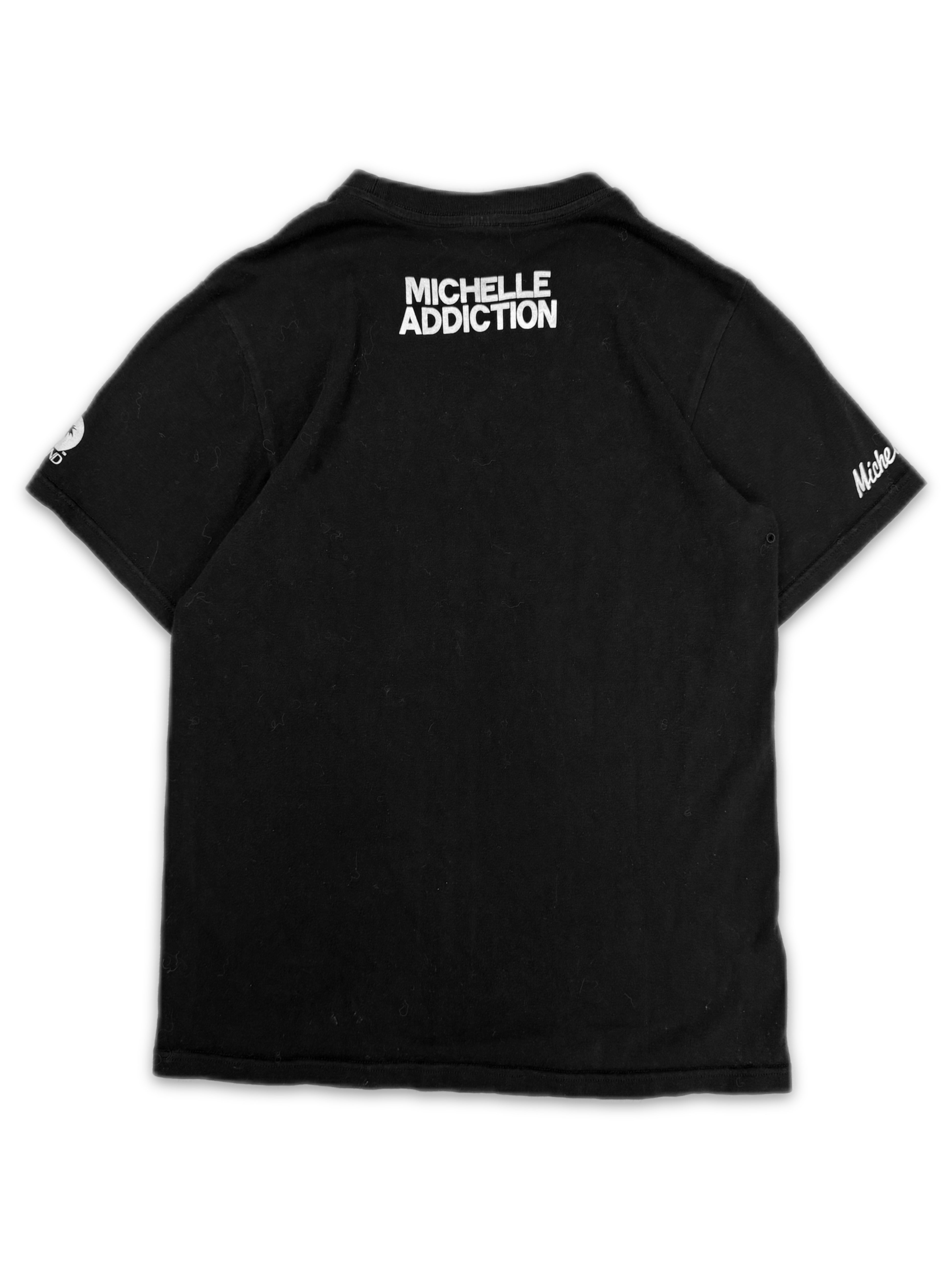 2001 Number (N)ine Michelle Addiction Black Skull Graphic T-Shirt