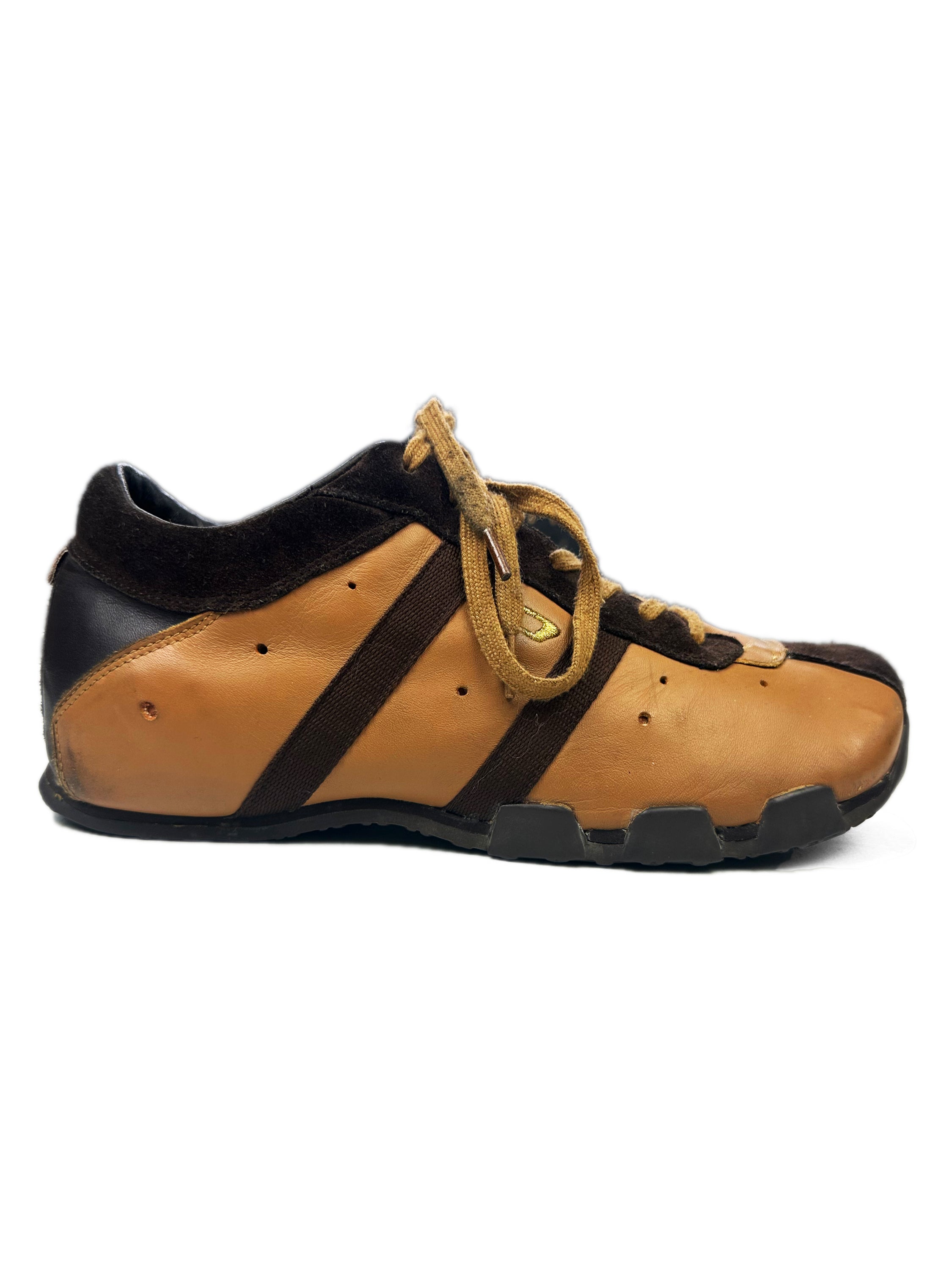 00s Diesel Colour Block Tonal Low Top ‘D’ Logo Sneakers