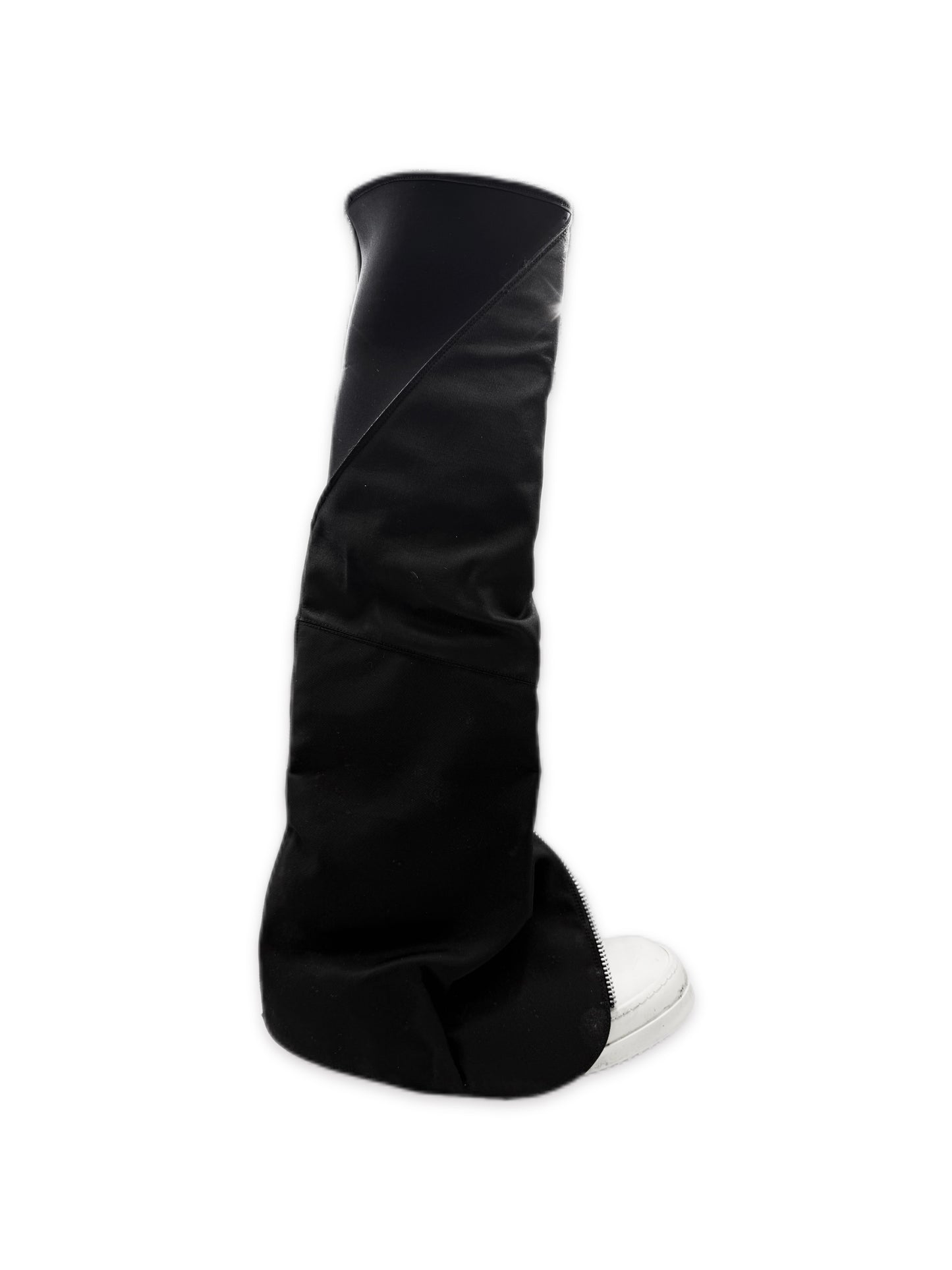 AW14 Rick Owens Moody Mid Leg Neoprene / Leather Fetish Boots