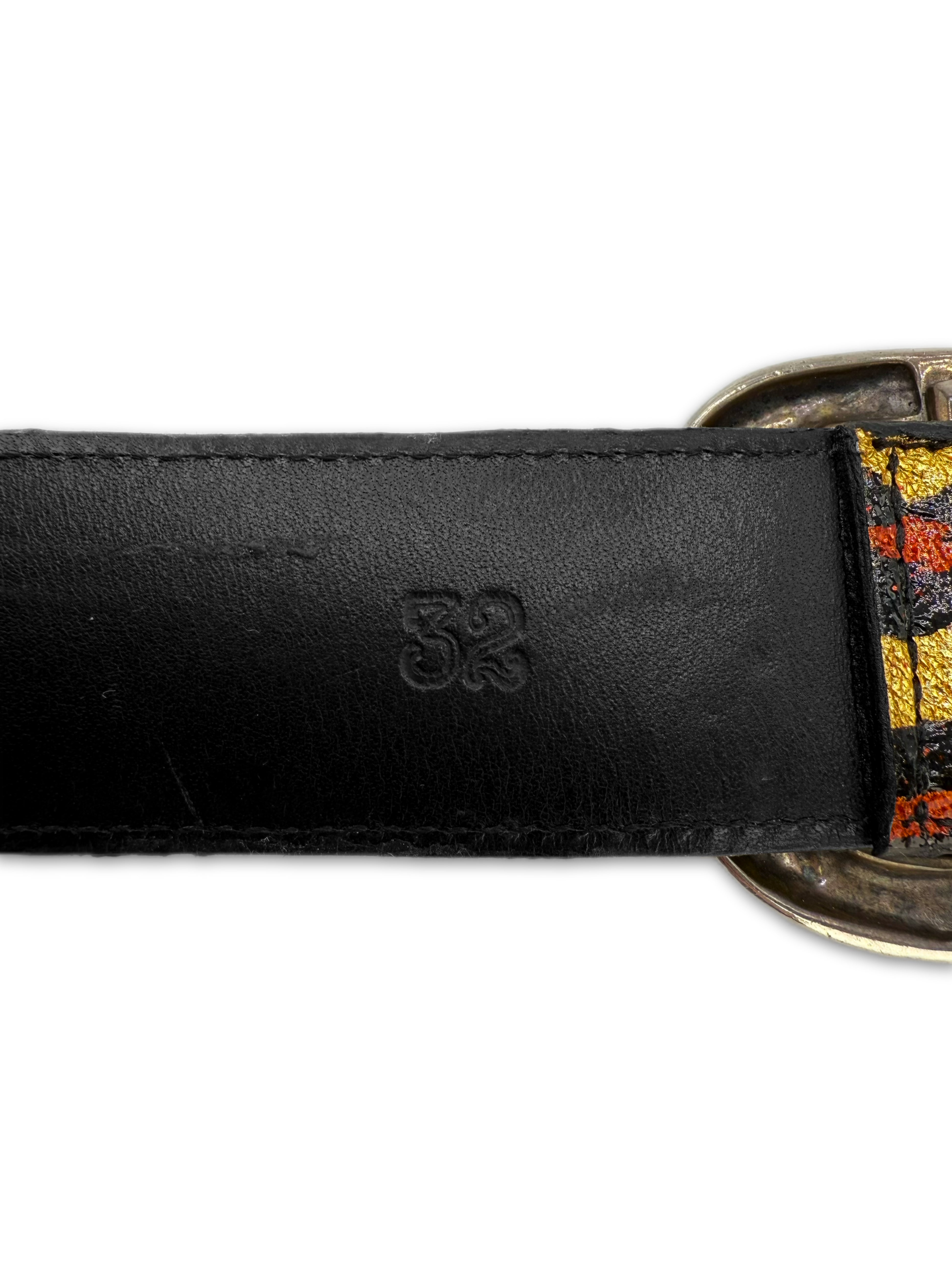 Chrome Hearts ‘Leopard’ Gunslinger Buckle .925 Silver Belt