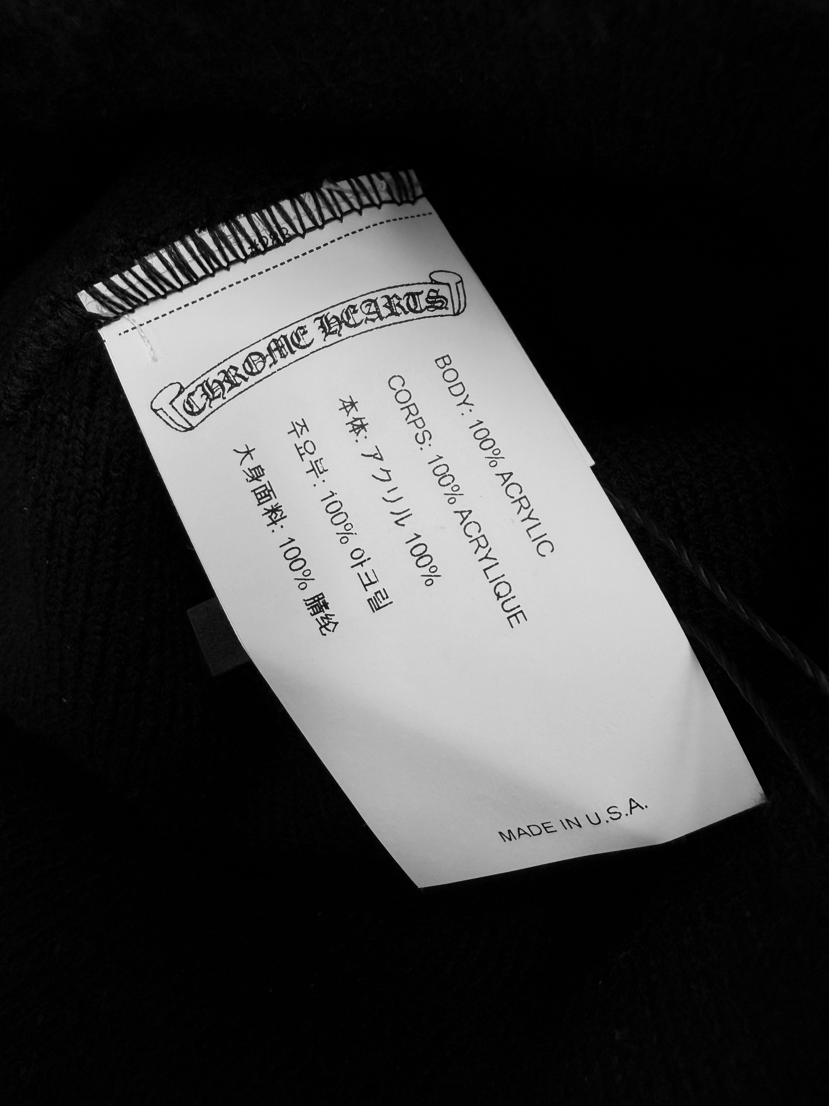 Chrome Hearts CH Embroidered Ribbed Beanie