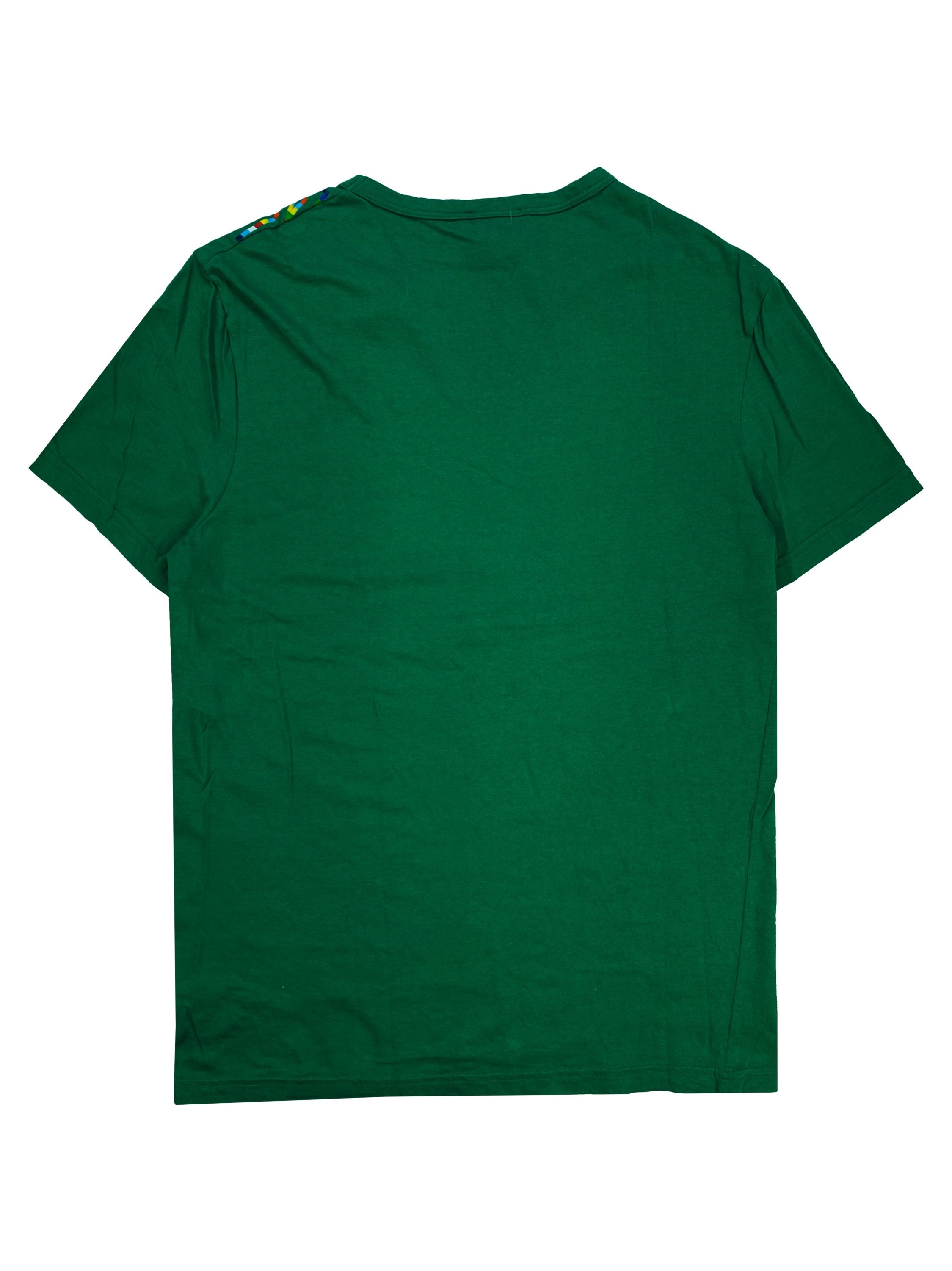 Dirk Bikkembergs Monogram Multi Colour Logo Green T-Shirt