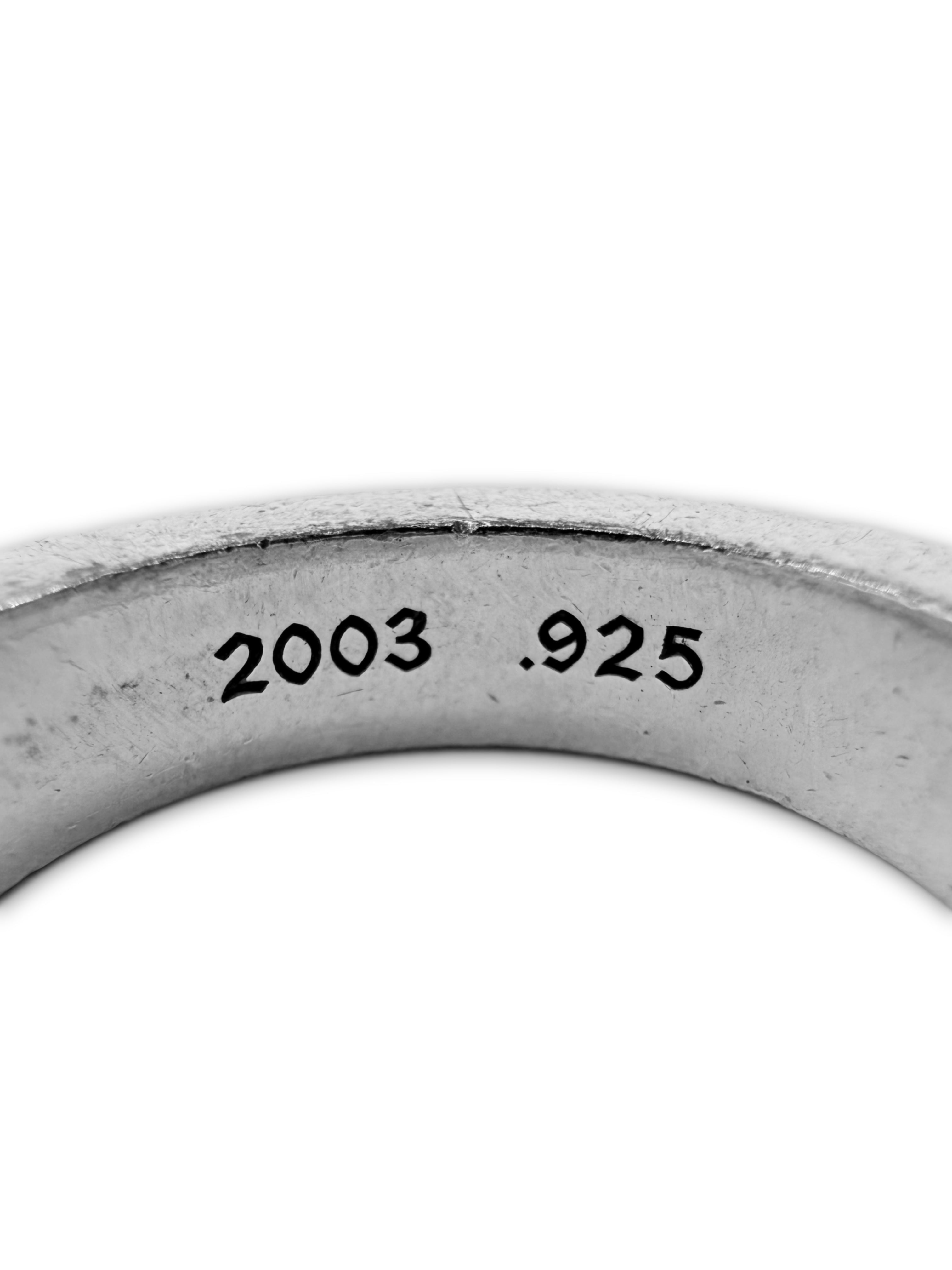 Chrome Hearts ‘F*ck You’ .925 Silver Etched Spacer Ring