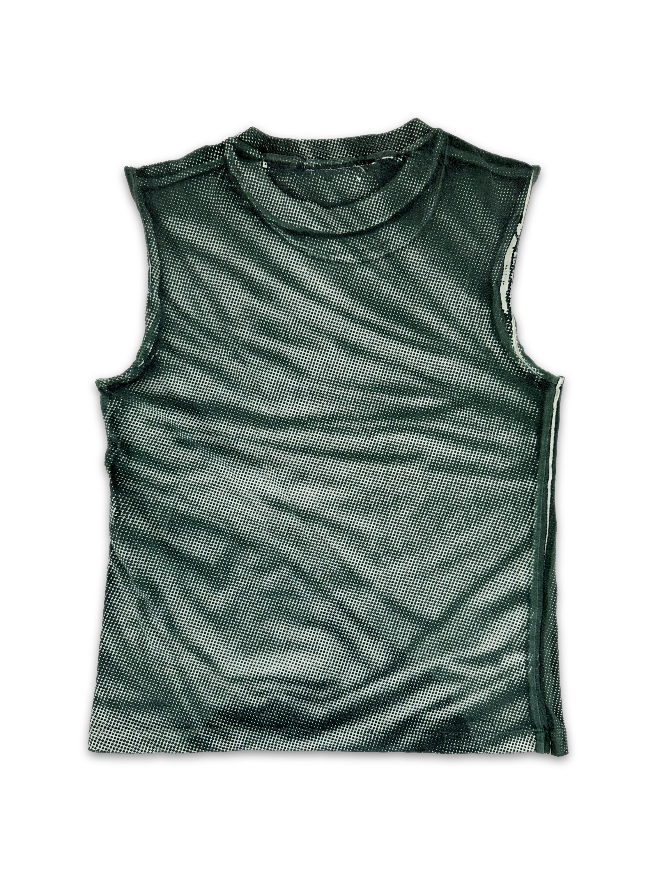 SS04 Maison Margiela ‘Pointillism’ Sea Foam Green Tank-top
