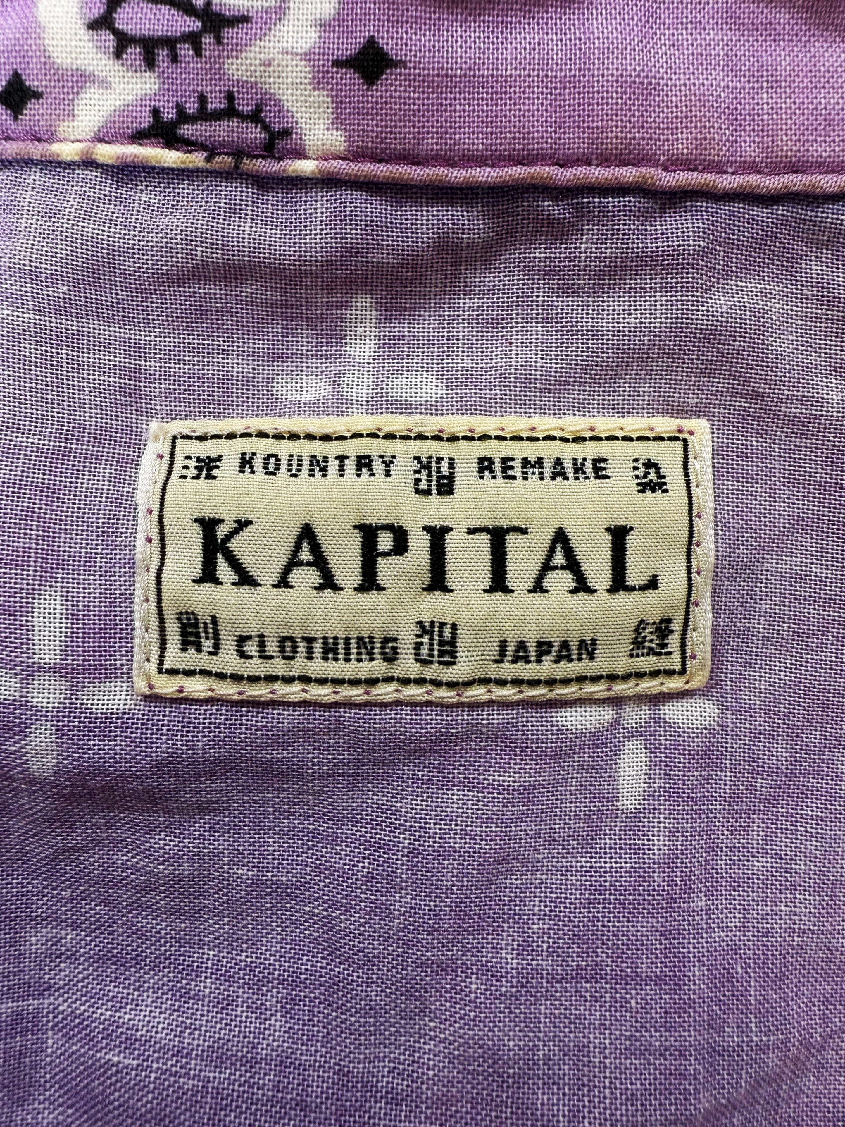 Kapital Purple ‘Bandana’ Paisley Reworked Button Up Jacket