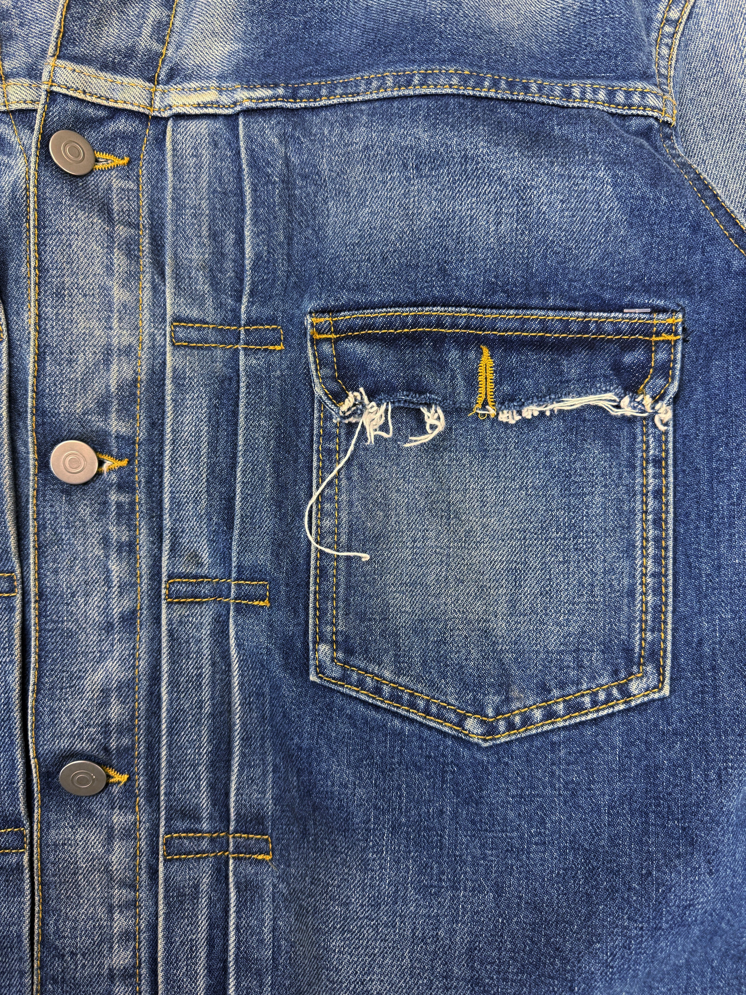 SS21 Maison Margiela Distressed ‘Type 1’ Denim Trucker Jacket