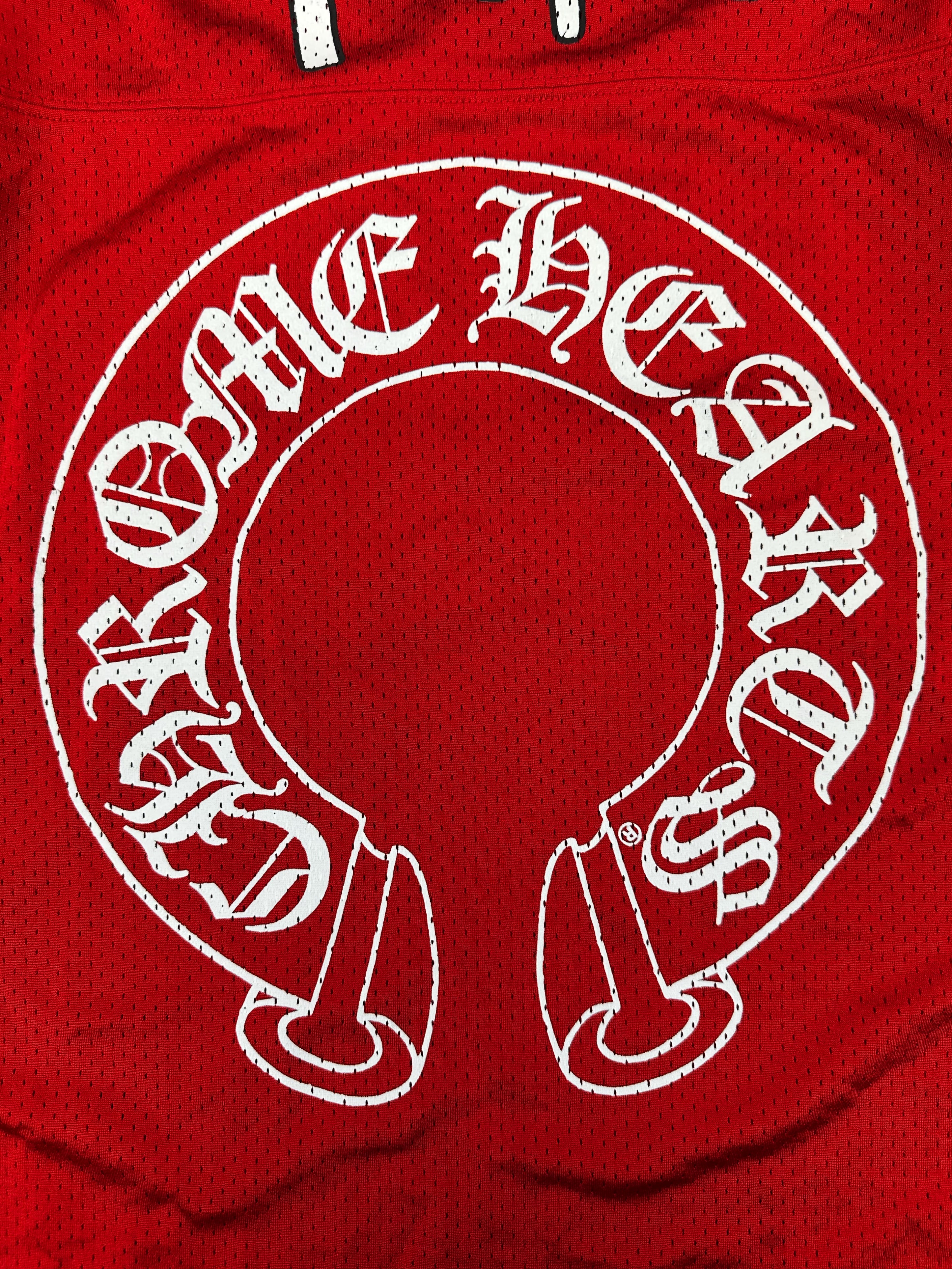Chrome Hearts x Matty Boy ‘Team’ Red Horseshoe Long Sleeve Jersey
