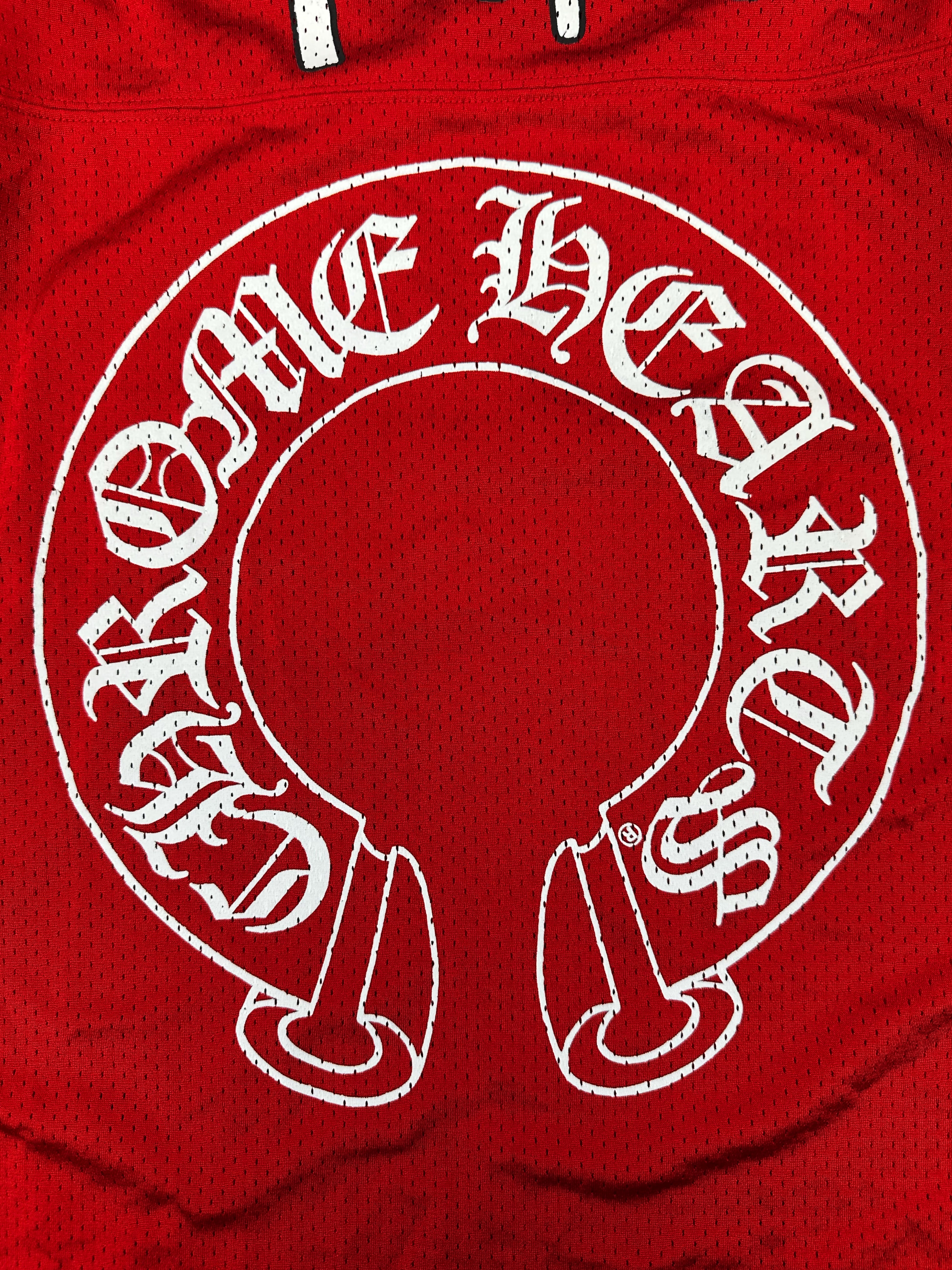 Chrome Hearts x Matty Boy ‘Team’ Red Horseshoe Long Sleeve Jersey