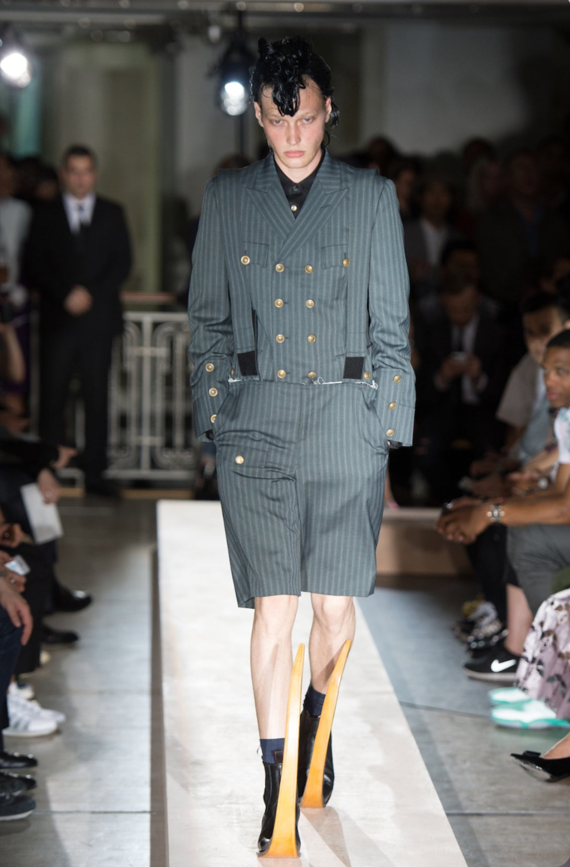 SS15 Comme des Garçons ‘Jugo’ Black Leather Pointed Boots