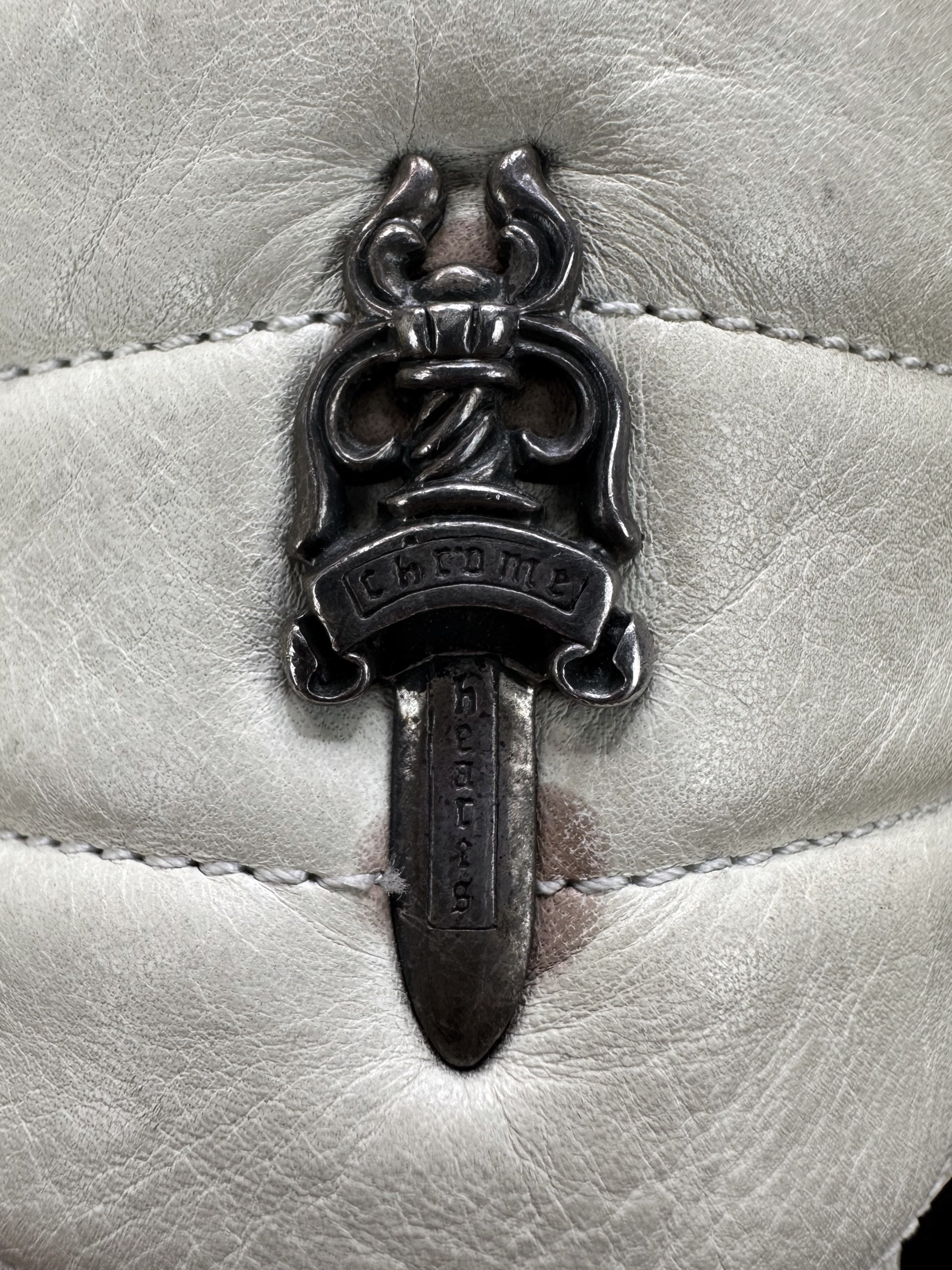 Chrome Hearts x Rick Owens .925 Silver Black Leather Geobasket Sneakers