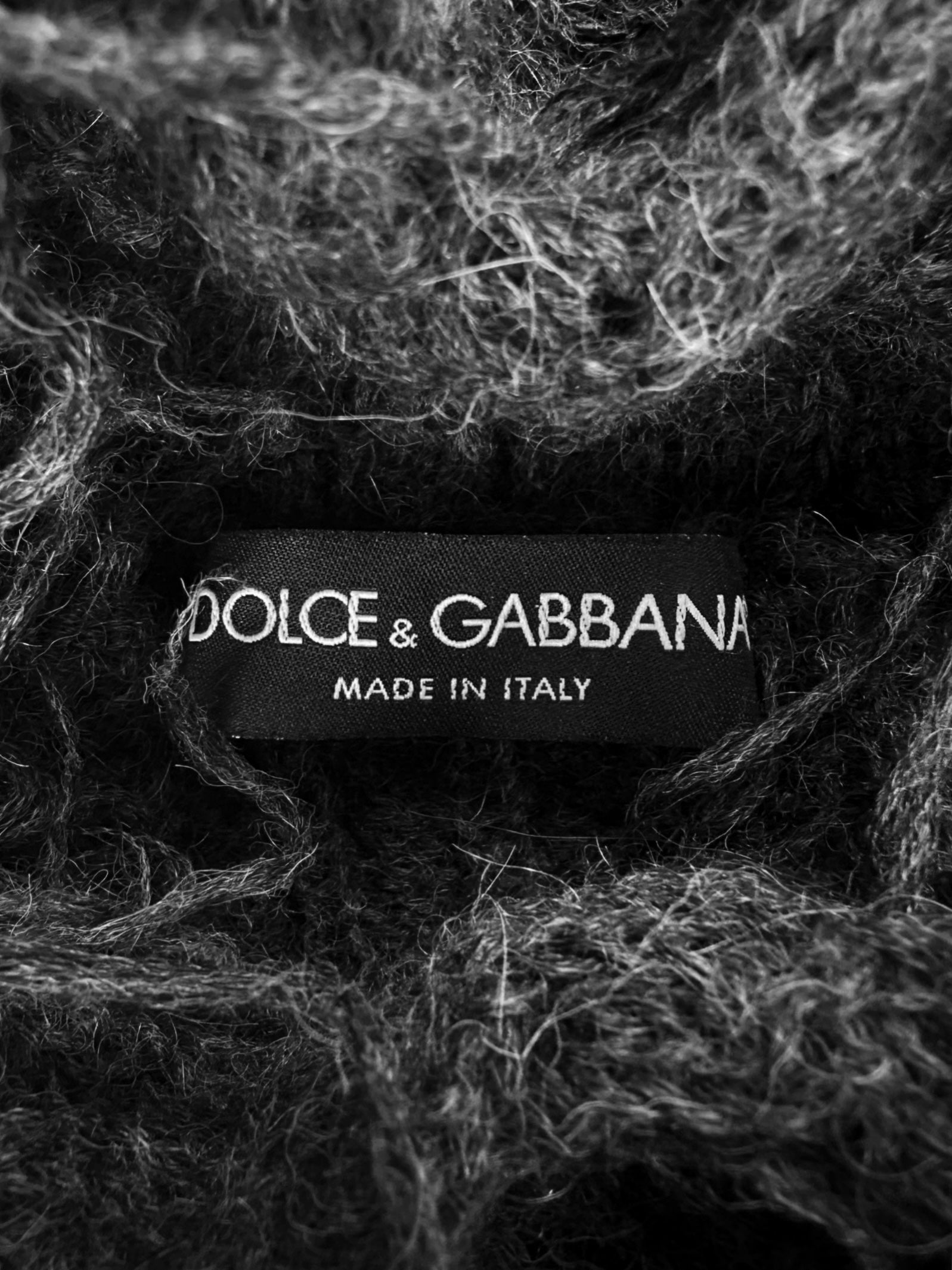 AW03 Dolce &amp; Gabbana ‘Distressed’ Double Layered Knit Sweater