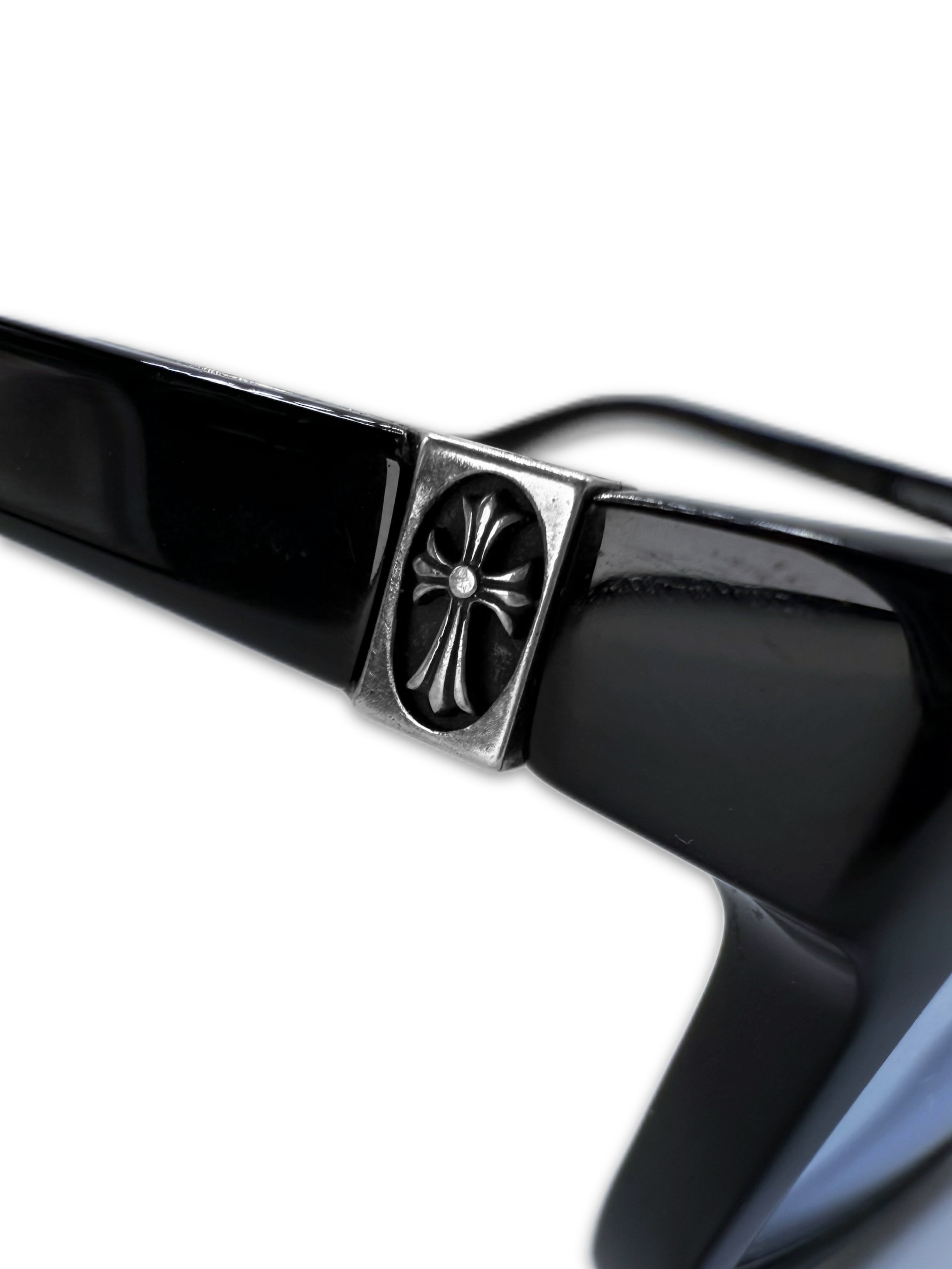 Chrome Hearts ‘Penetranus’ Blue Tint Cross .925 Silver Sunglasses