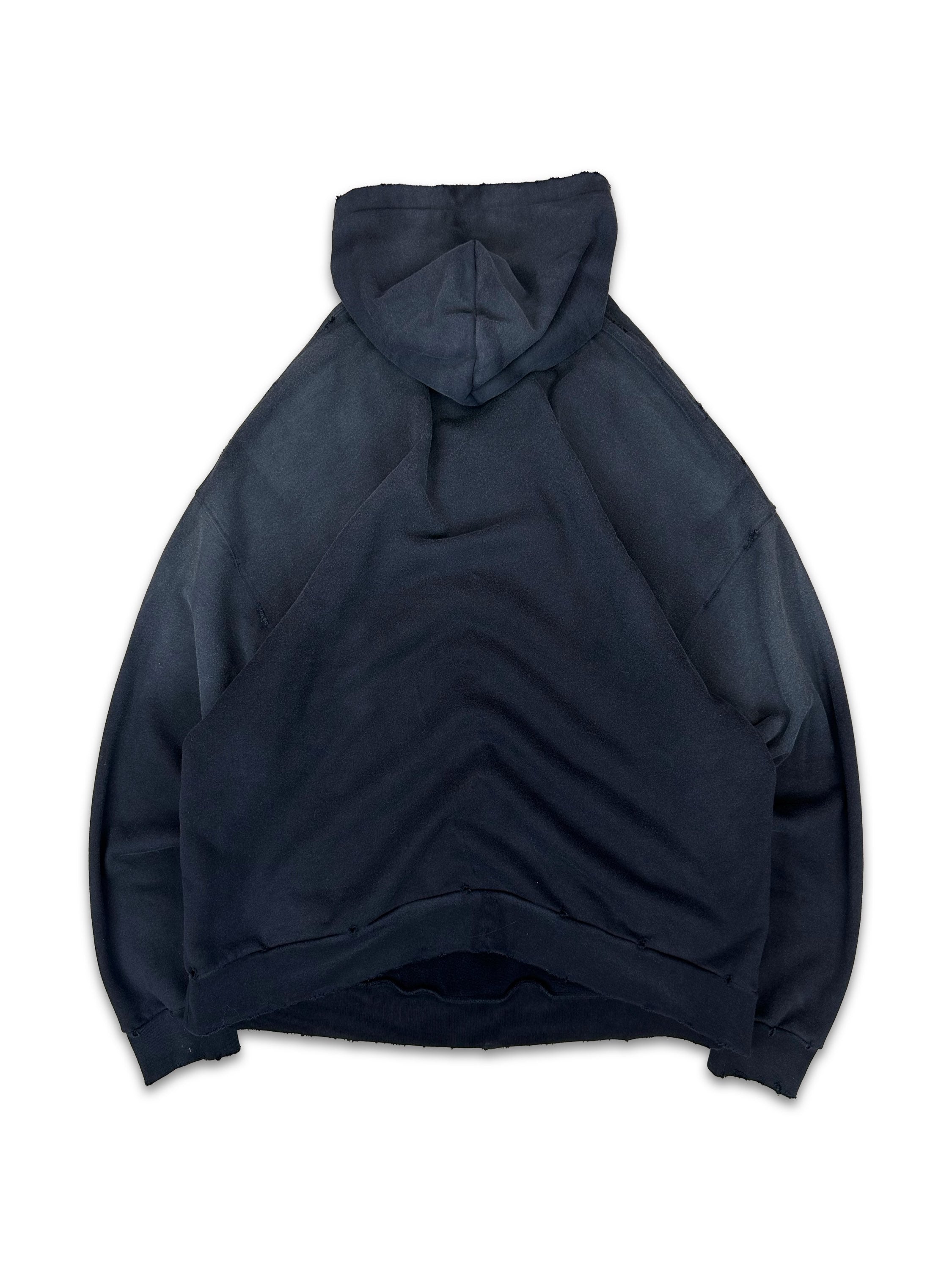 SS22 Balenciaga ‘No Comment’ Heavy Weight Faded Slogan Hoodie