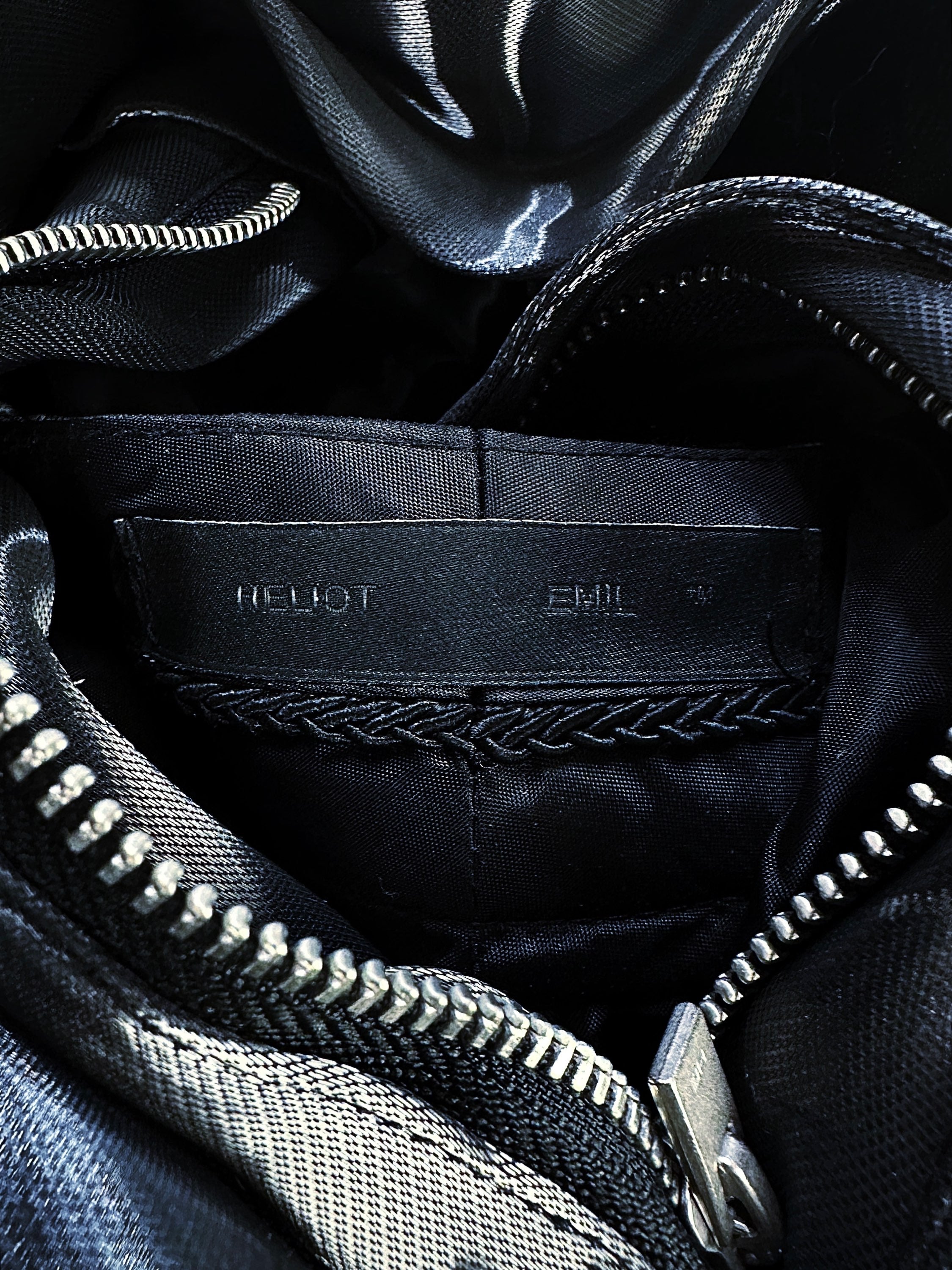 SS23 Heliot Emil ‘Liquid Metal’ Satin Reflective Pants