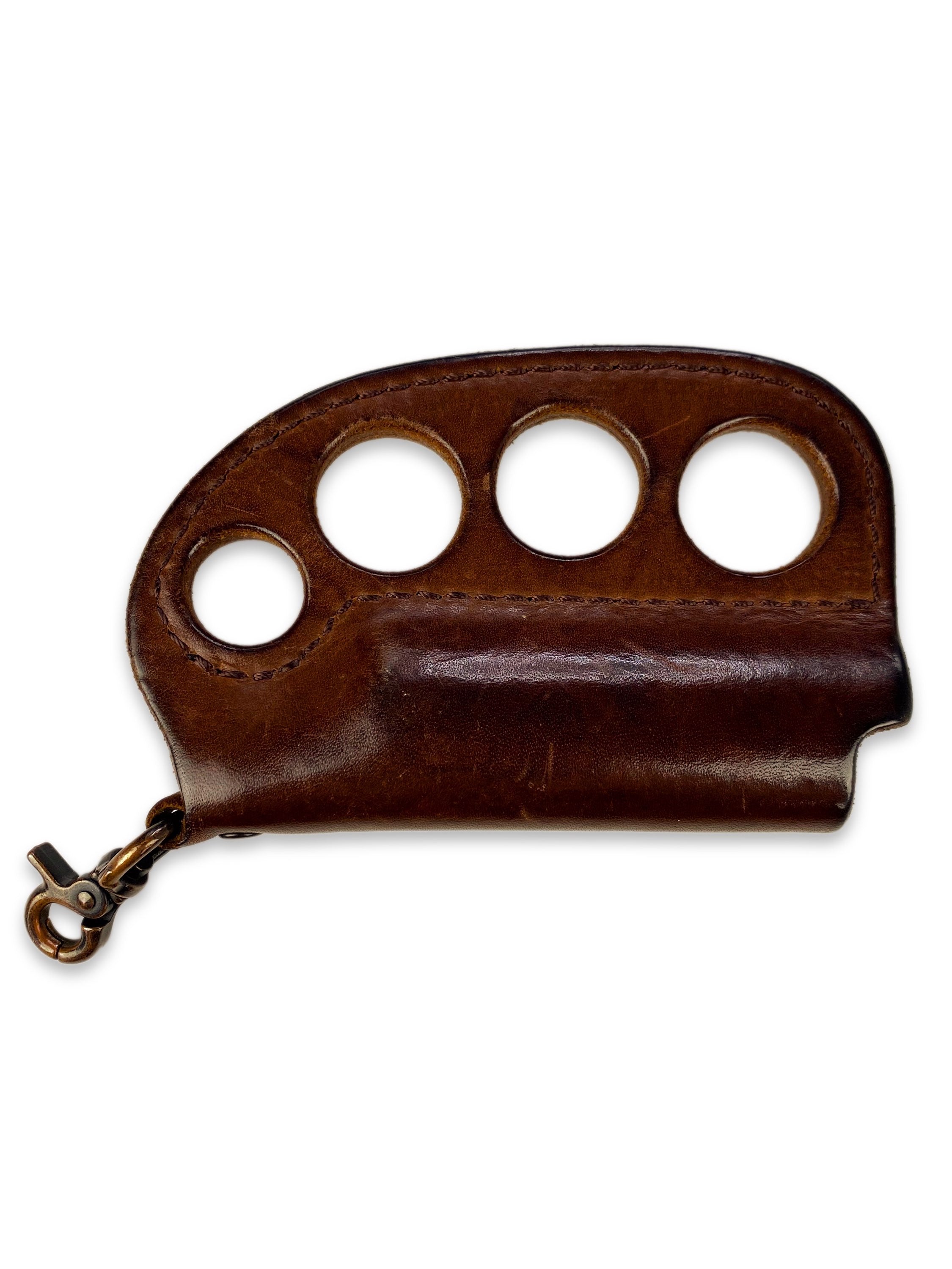 Blackmeans Leather ‘Knuckle Duster’ Embossed Lighter Holder