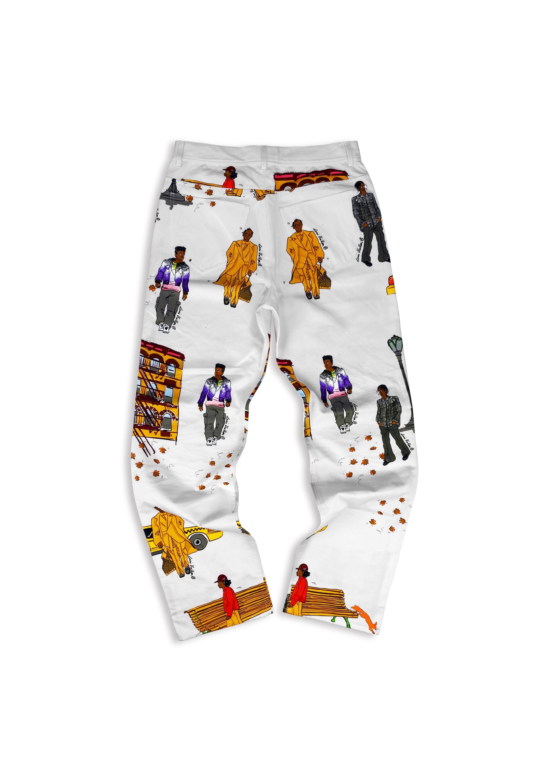 AW19 Louis Vuitton by Virgil Abloh ‘New York City’ White Denim