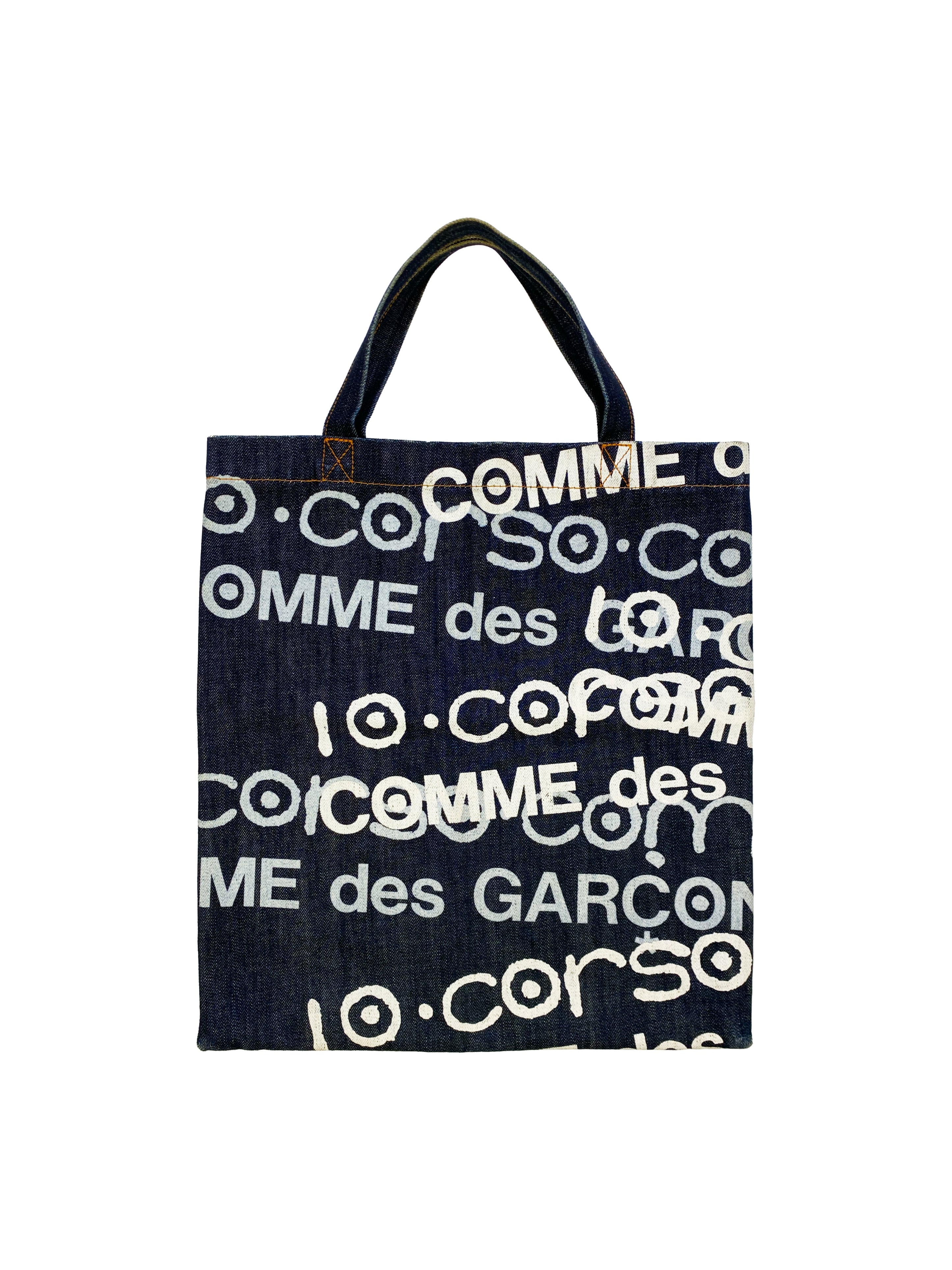 SS03 Junya Watanabe X Corso Como 10 Graffiti Denim Tote Bag