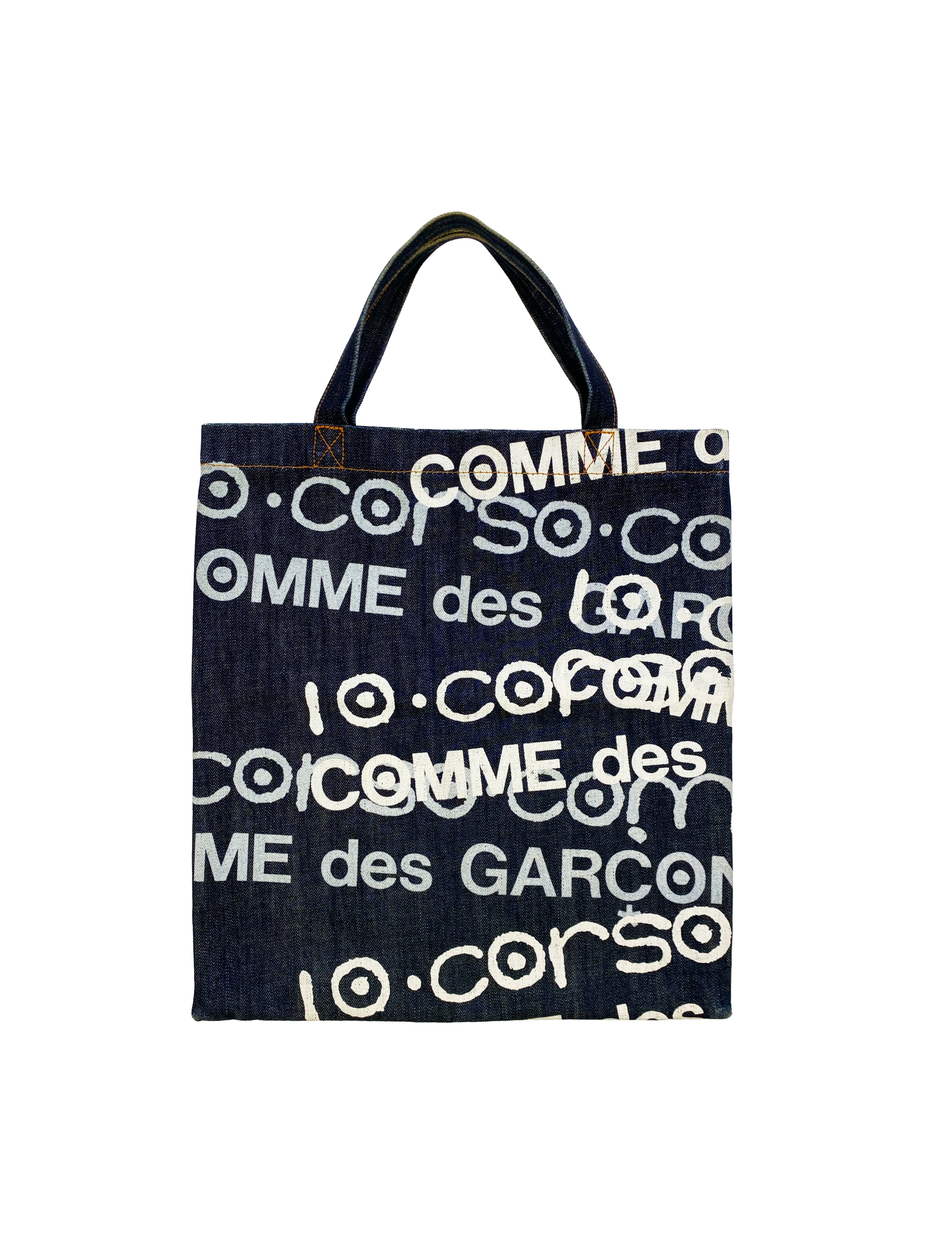 SS03 Junya Watanabe X Corso Como 10 Graffiti Denim Tote Bag