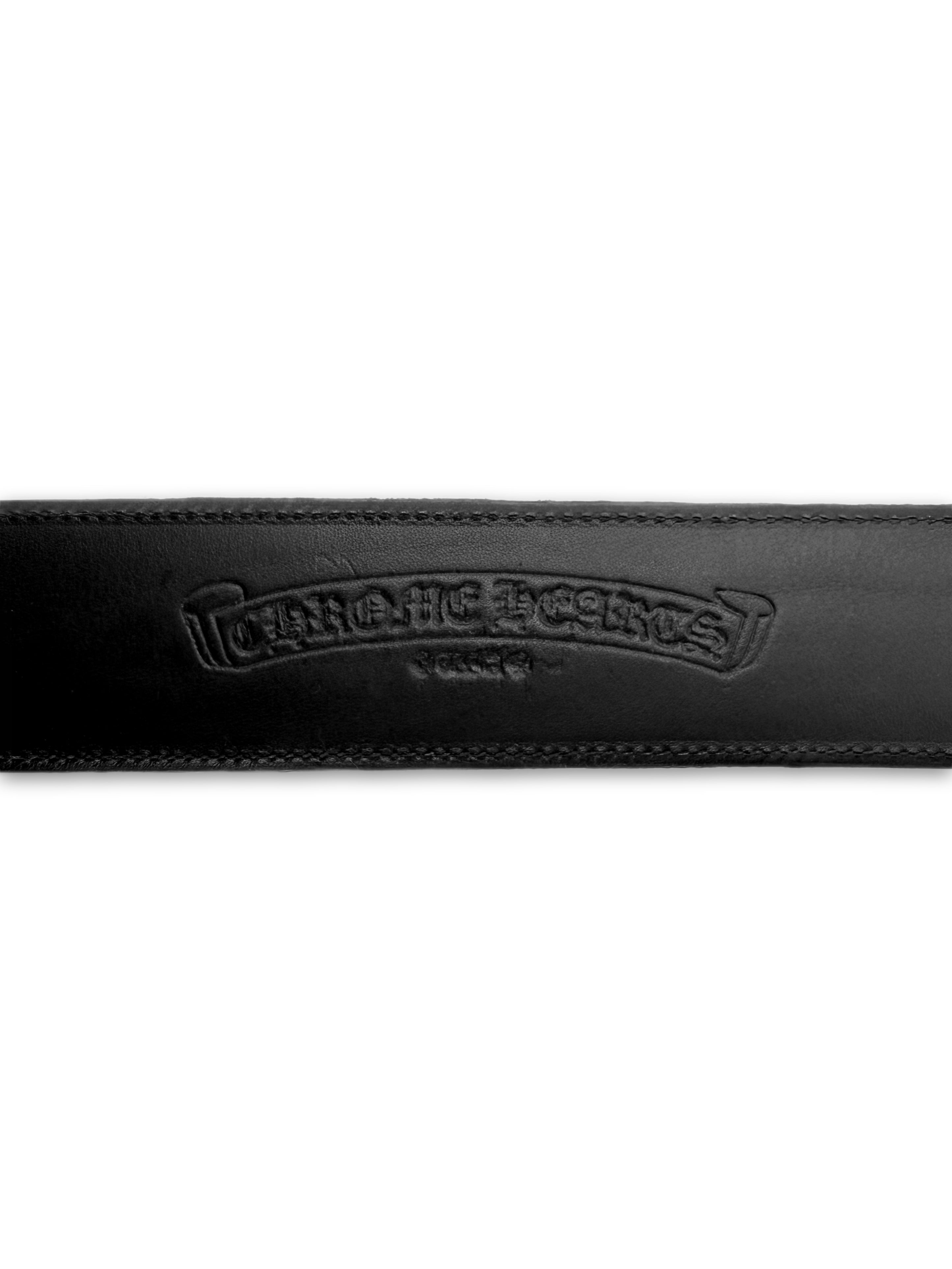 Chrome Hearts Green Camouflage Leather ‘Gunslinger’ .925 Silver Belt