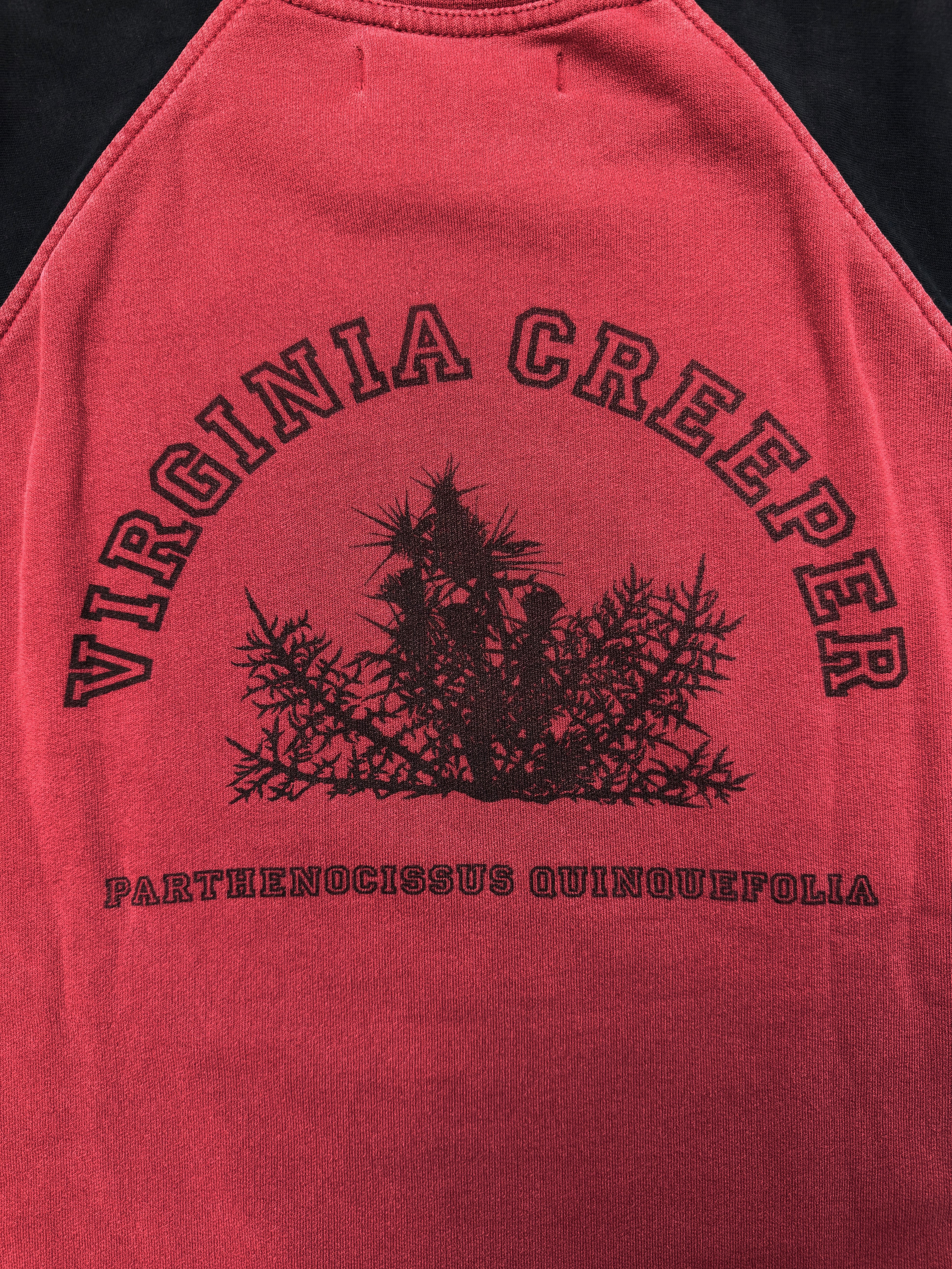 AW02 Raf Simons ‘Virginia Creeper’ Red Raglan T-Shirt