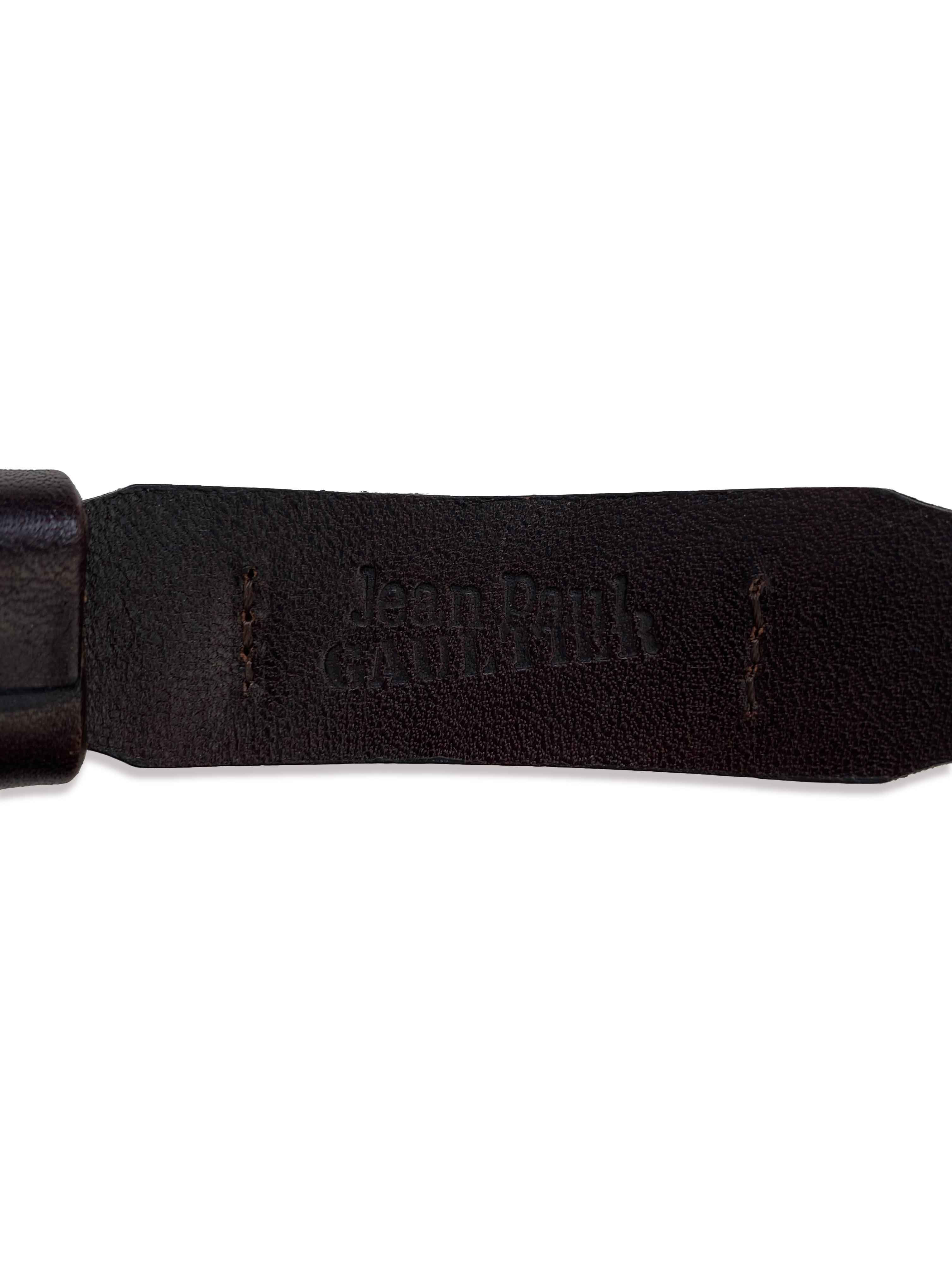 Jean Paul Gaultier Trompe L’oeil Hinged Leather Watch
