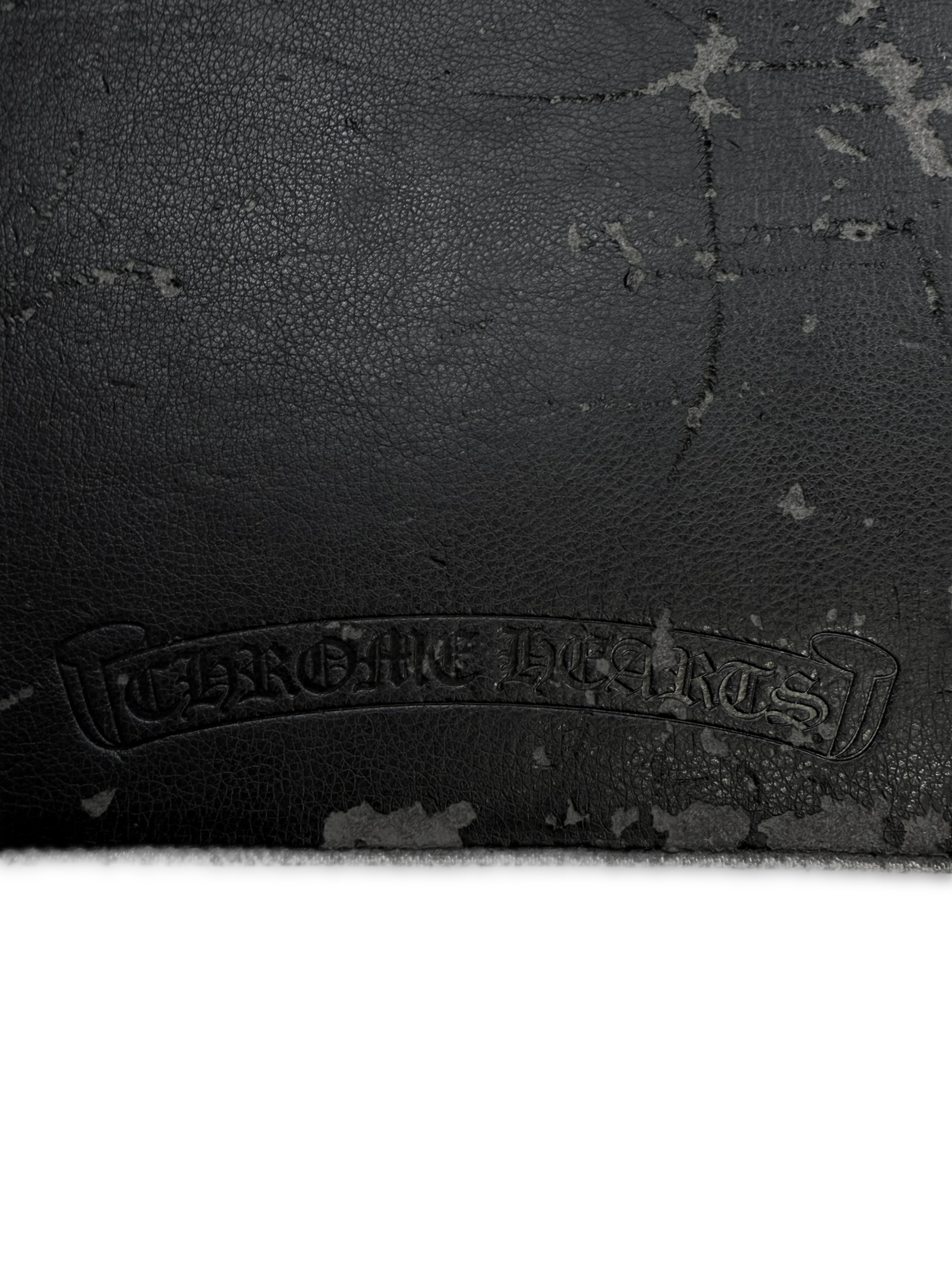 Chrome Hearts Horseshoe Leather Silver Black Folder Binder