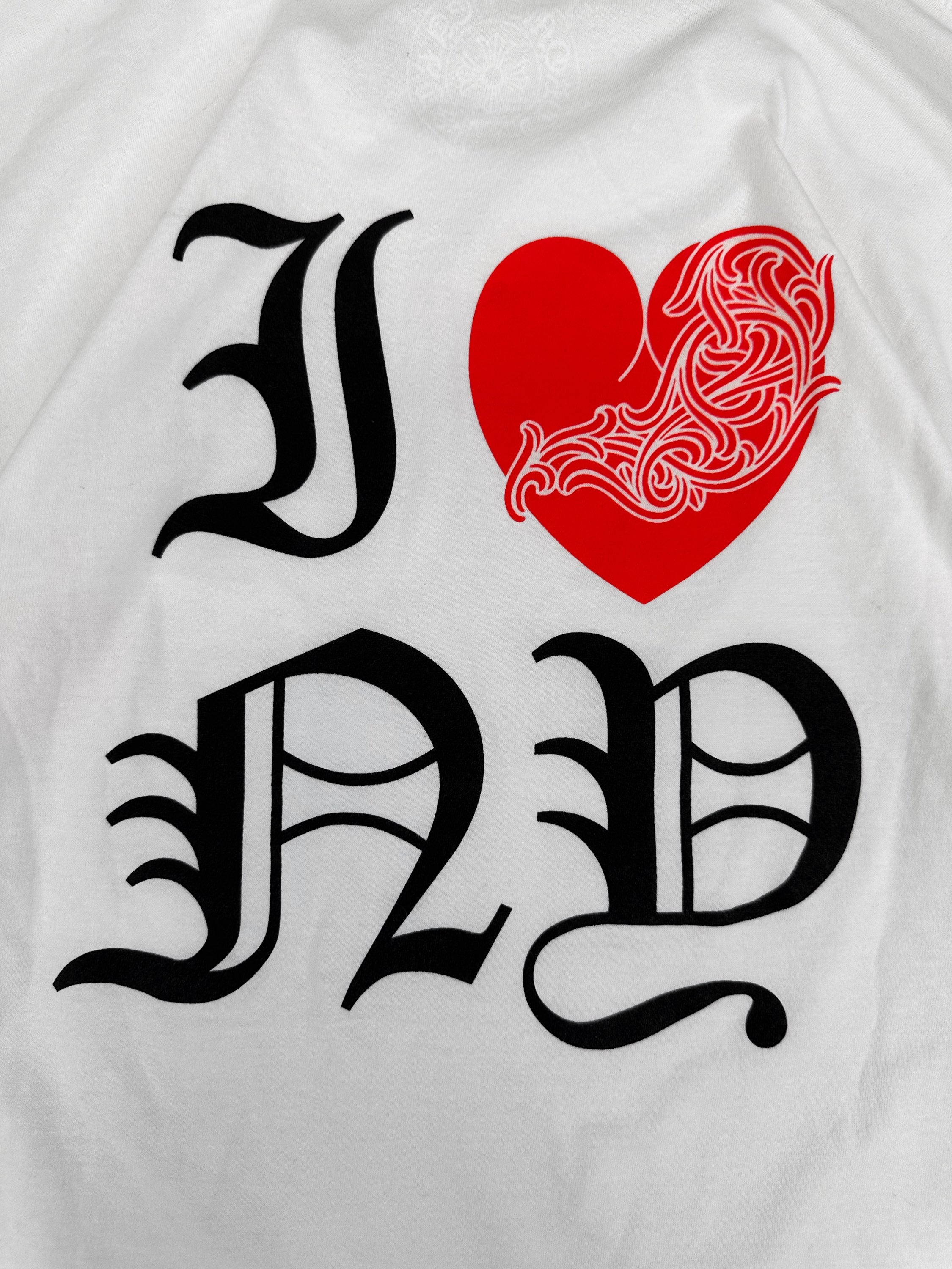 Chrome Hearts ‘I Heart NY’ White Graphic Long Sleeve Shirt