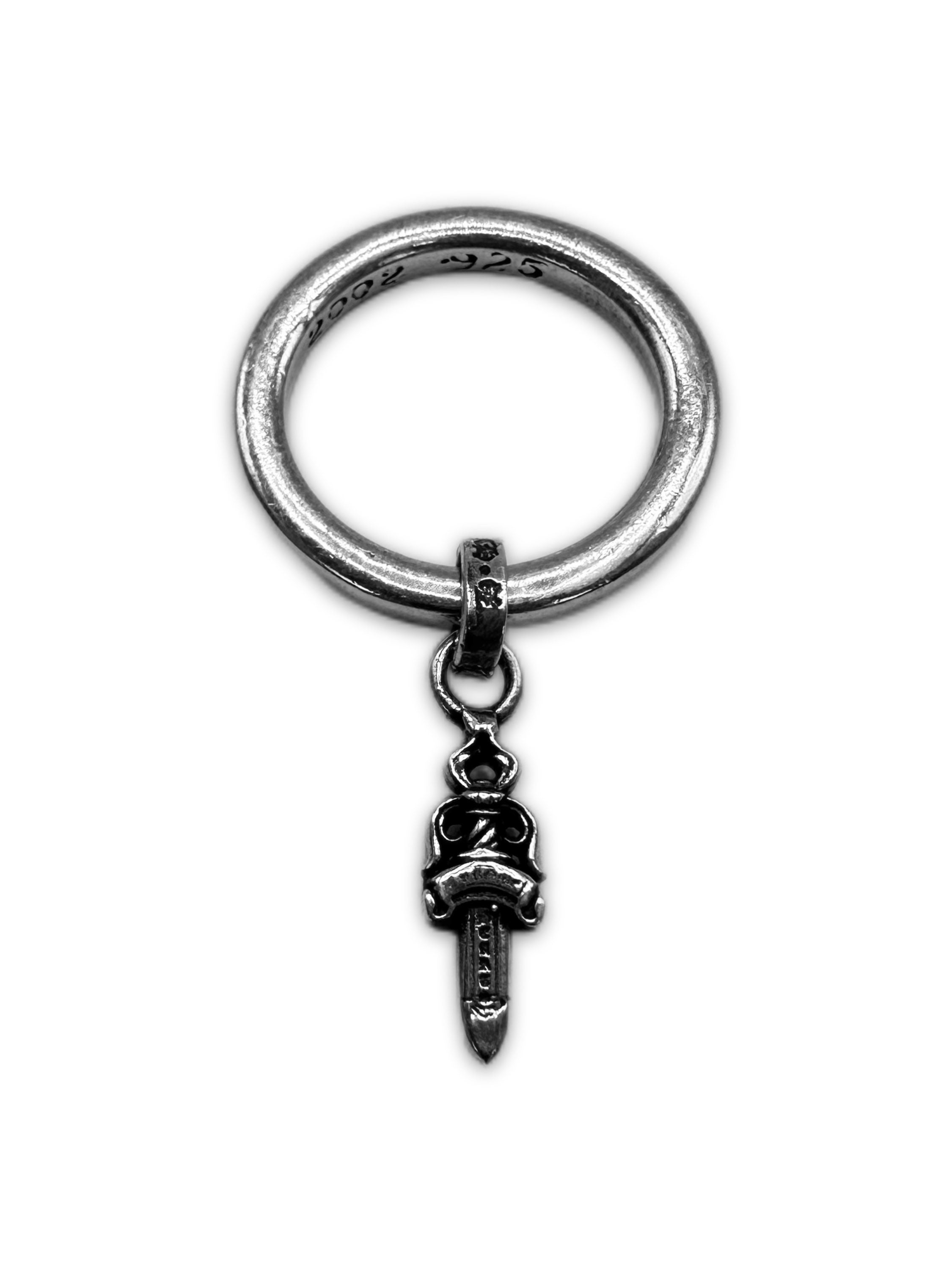 Chrome Hearts ‘Dagger’ Pendant .925 Silver Cross Ring