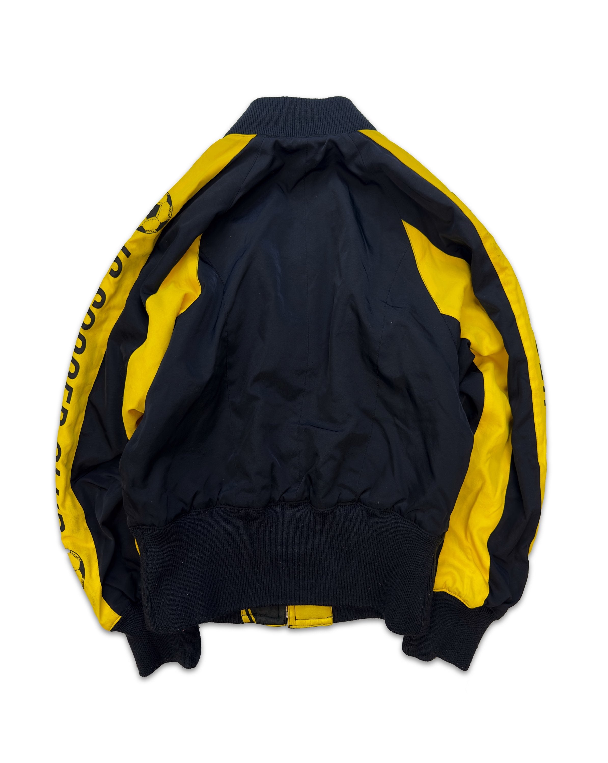 00s Issey Miyake I.S. Sport ‘Soccer Club’ Spell Out Bomber Jacket
