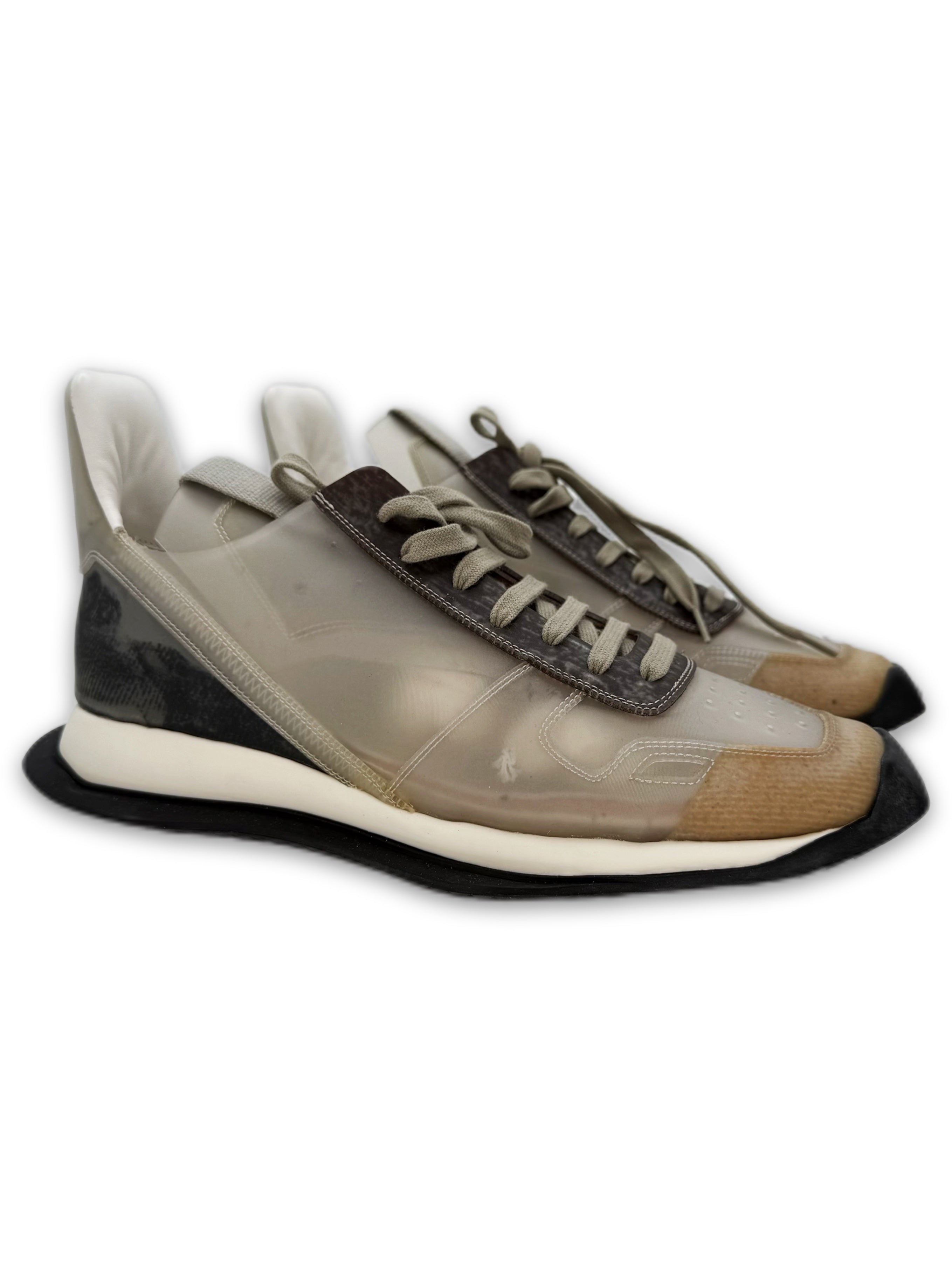 SS21 Rick Owens Phlegethon Transparent Low-top Sneakers