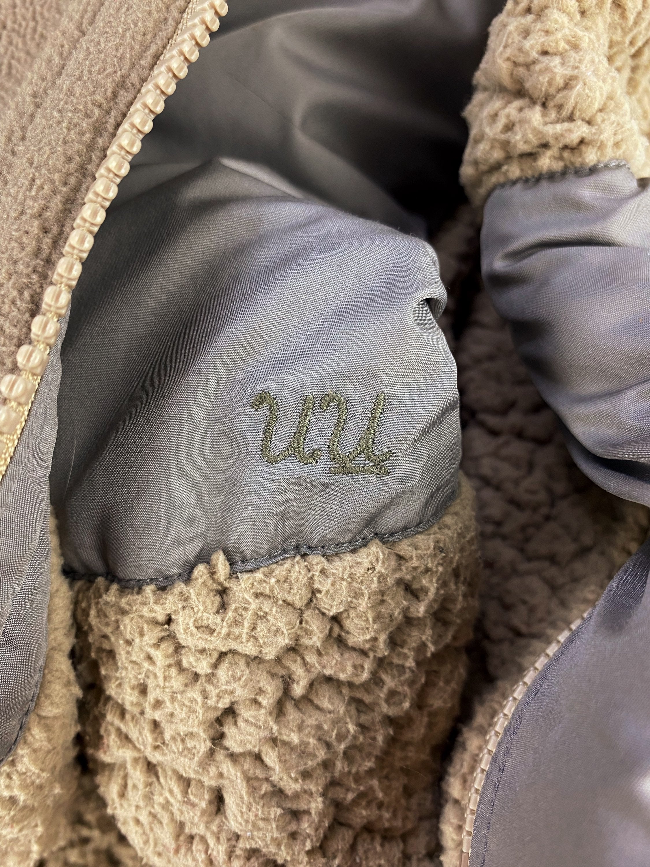 Undercover ‘Two Tone’ Deep Pile Contrast Fleece Jacket
