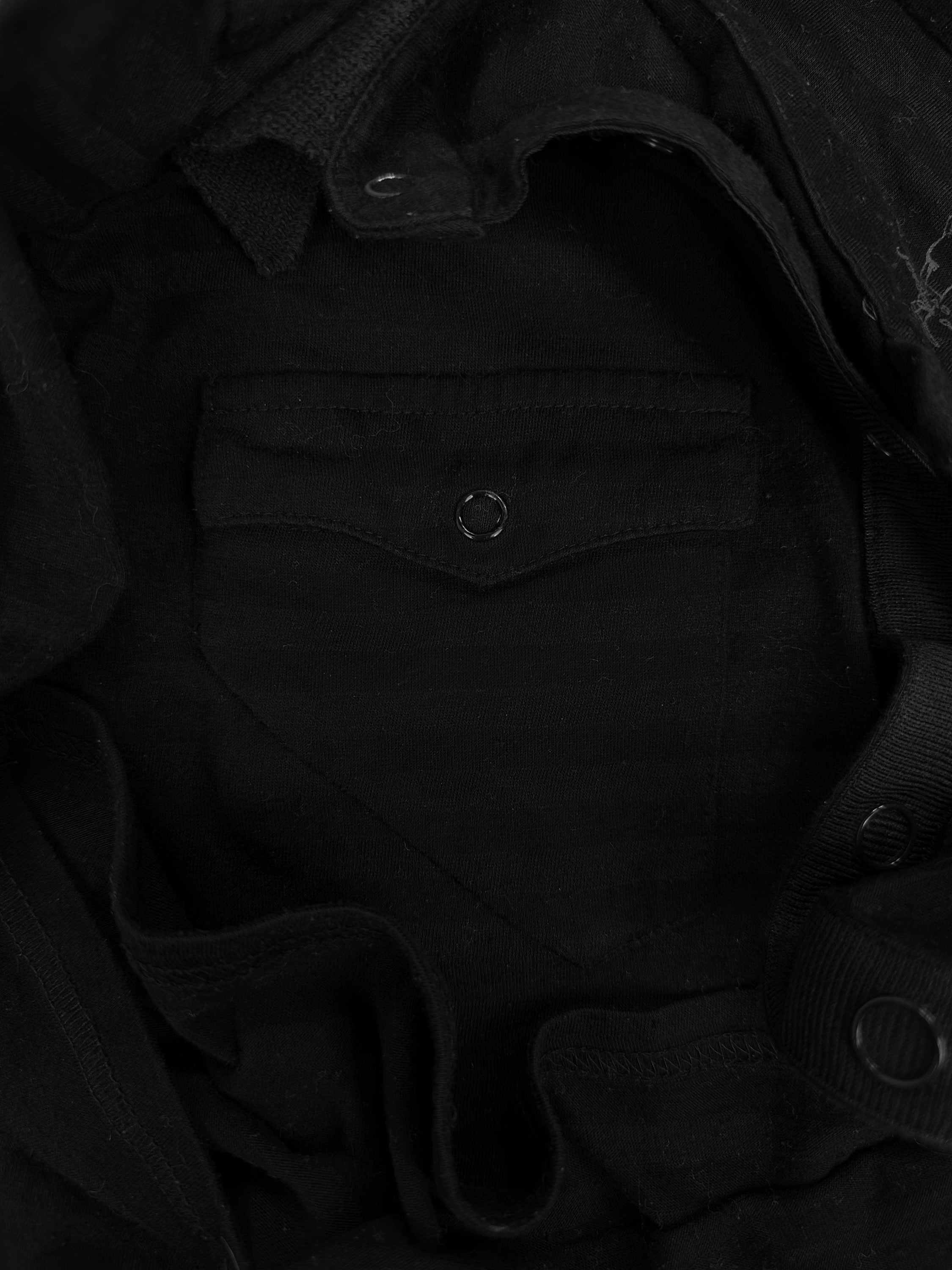 00s Mihara Yasuhiro ‘Striped’ Asymmetric Chest Pocket Shirt