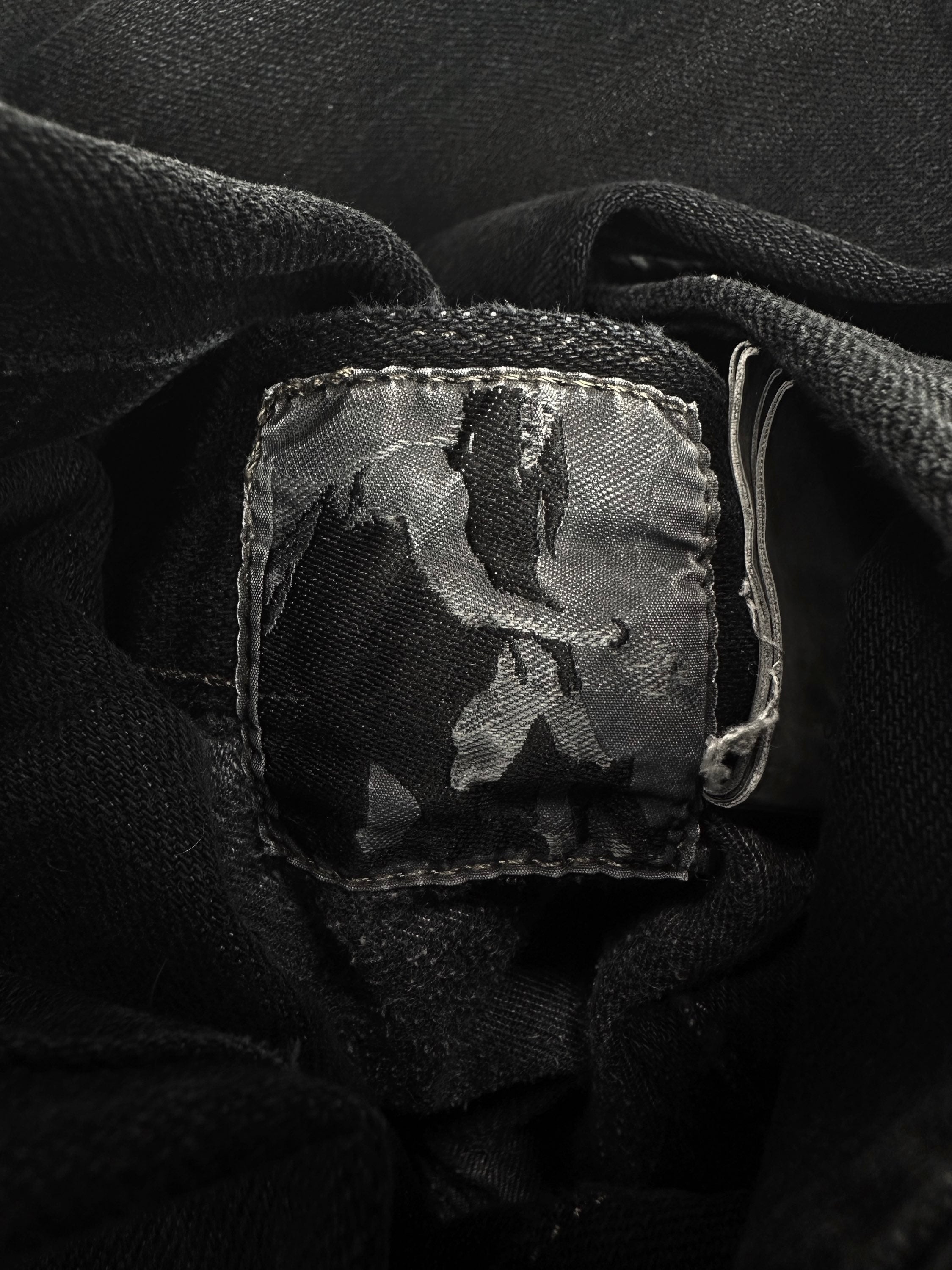 Rick Owens Black Detroit Cut Cropped Denim