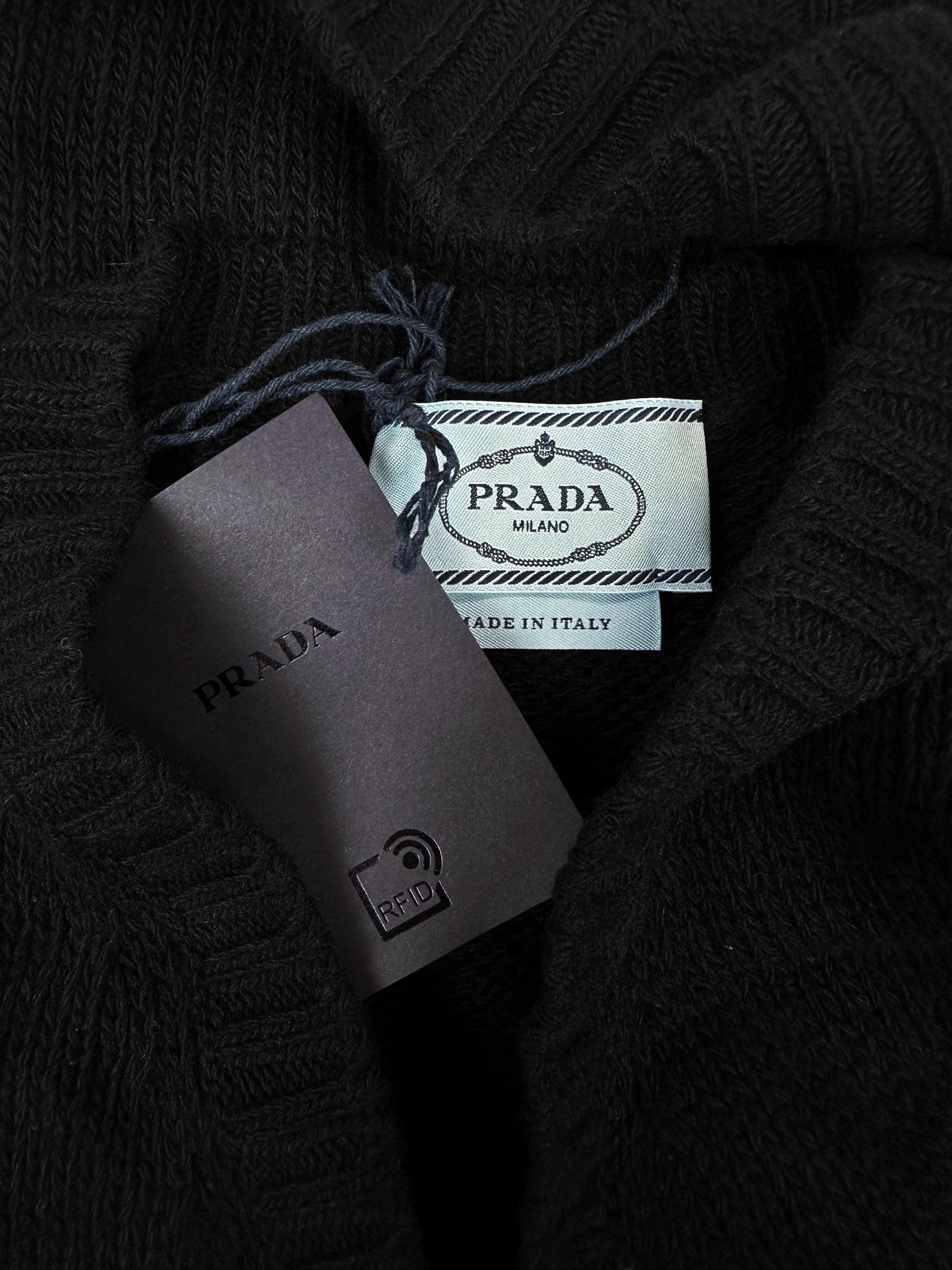 SS22 Prada Staff Exclusive Black Knitted Vest