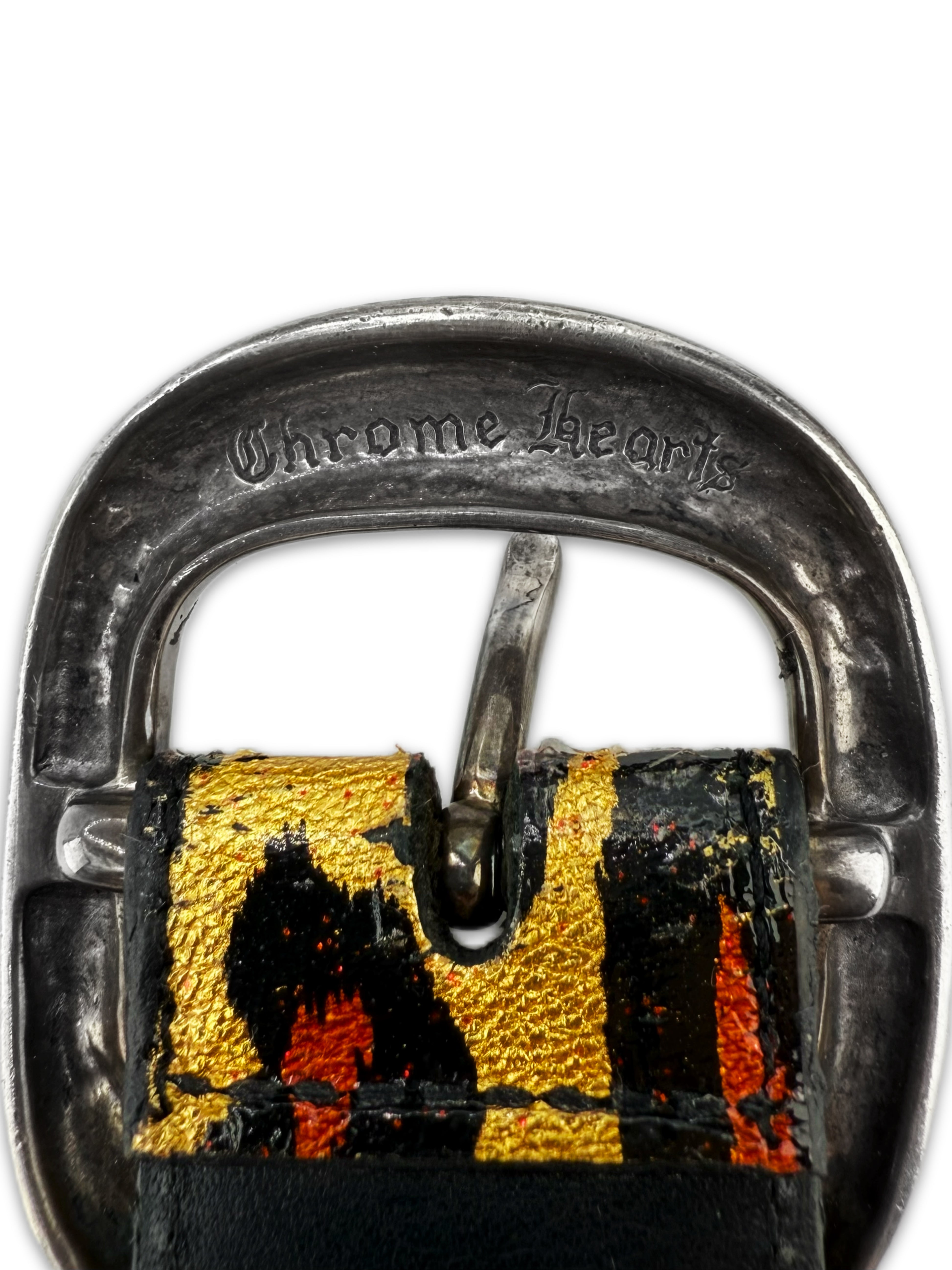 Chrome Hearts ‘Leopard’ Gunslinger Buckle .925 Silver Belt