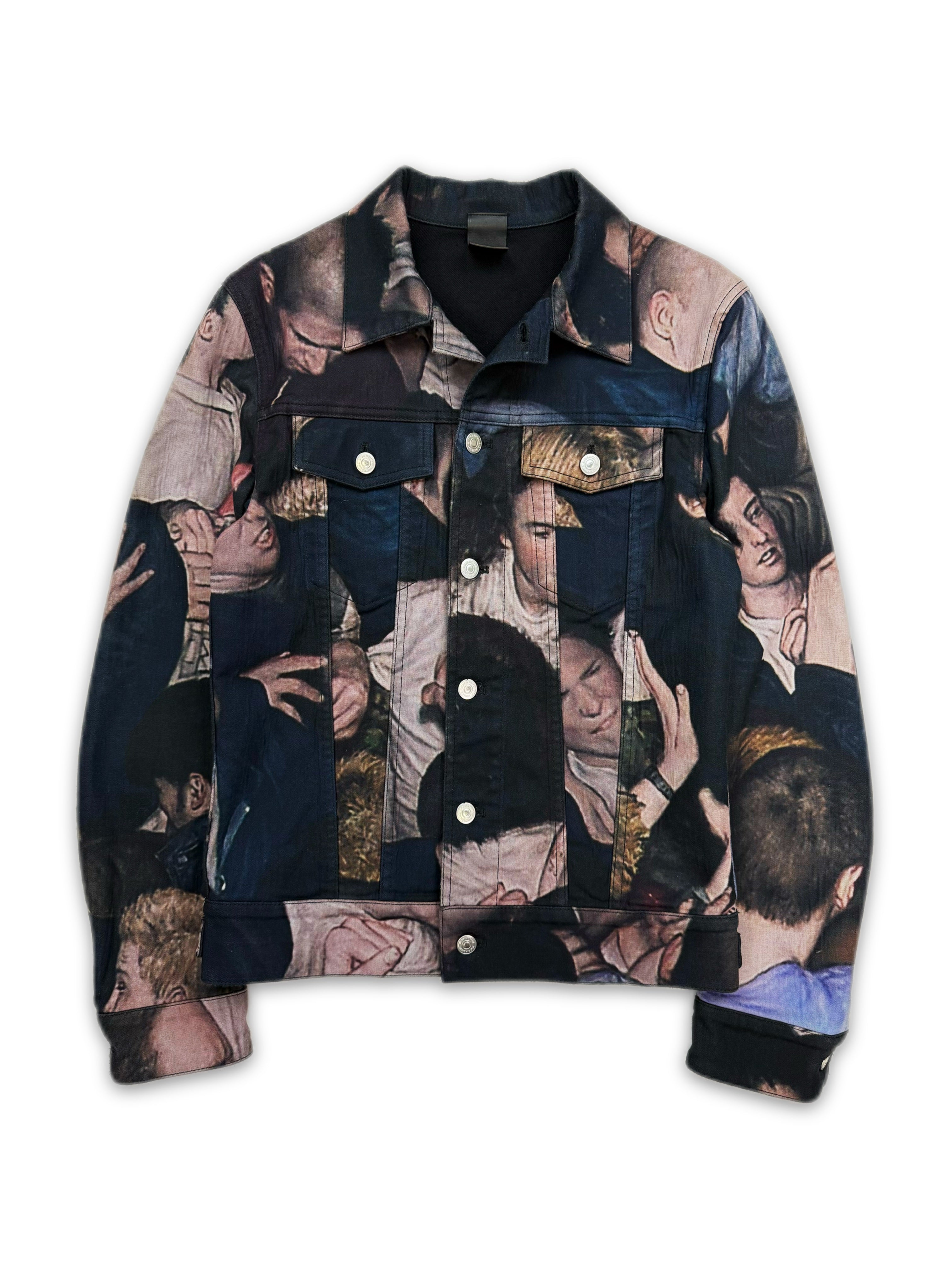 AW17 Dior Homme x Dan Witz ‘Moshpit’ Denim Trucker Jacket
