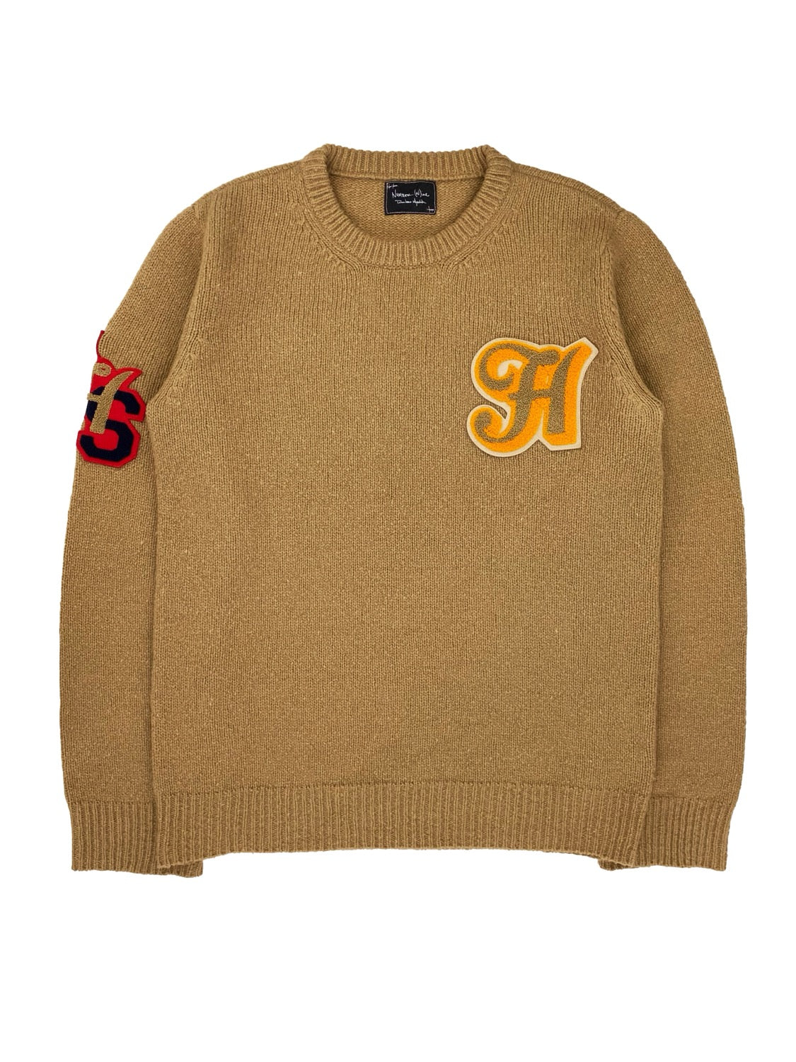 AW05 Number (N)ine “The High Streets” Chenille Patchwork Knitted Sweater