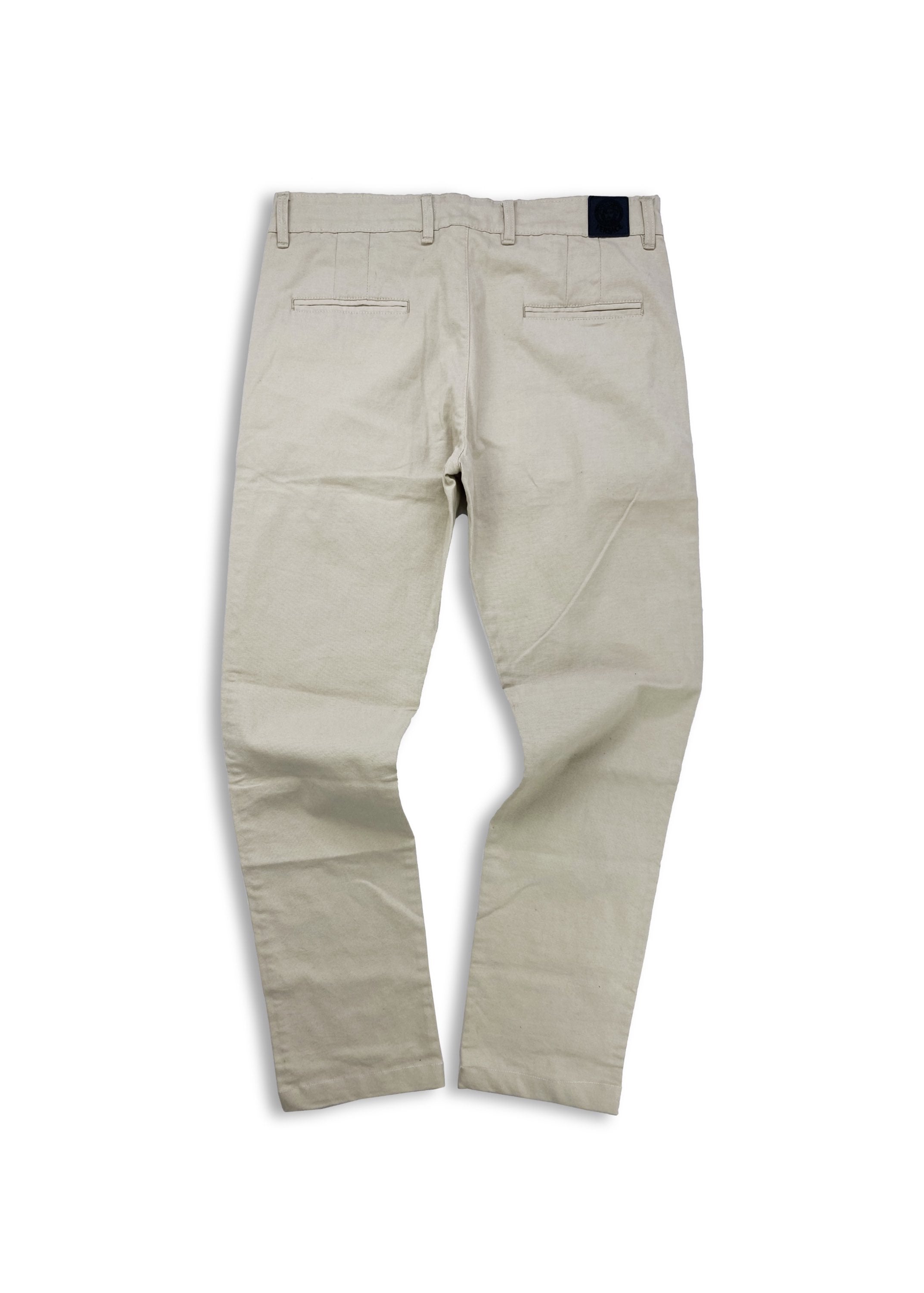 00s Versace Collection Tan Chino Leather Jacron Trousers