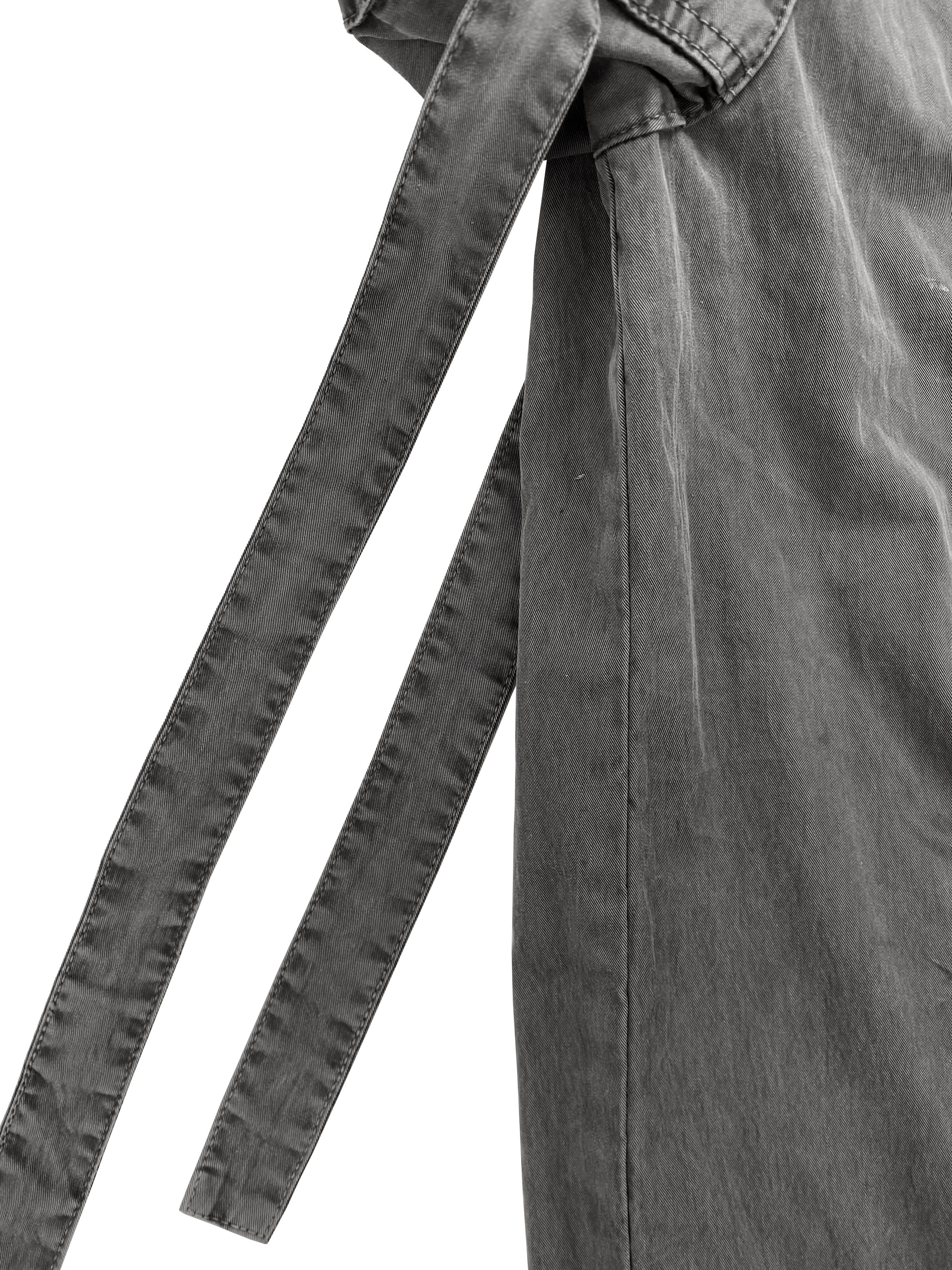 SS06 Julius ‘Gas Mask’ Bondage Strap Slate Grey Cargo Pants