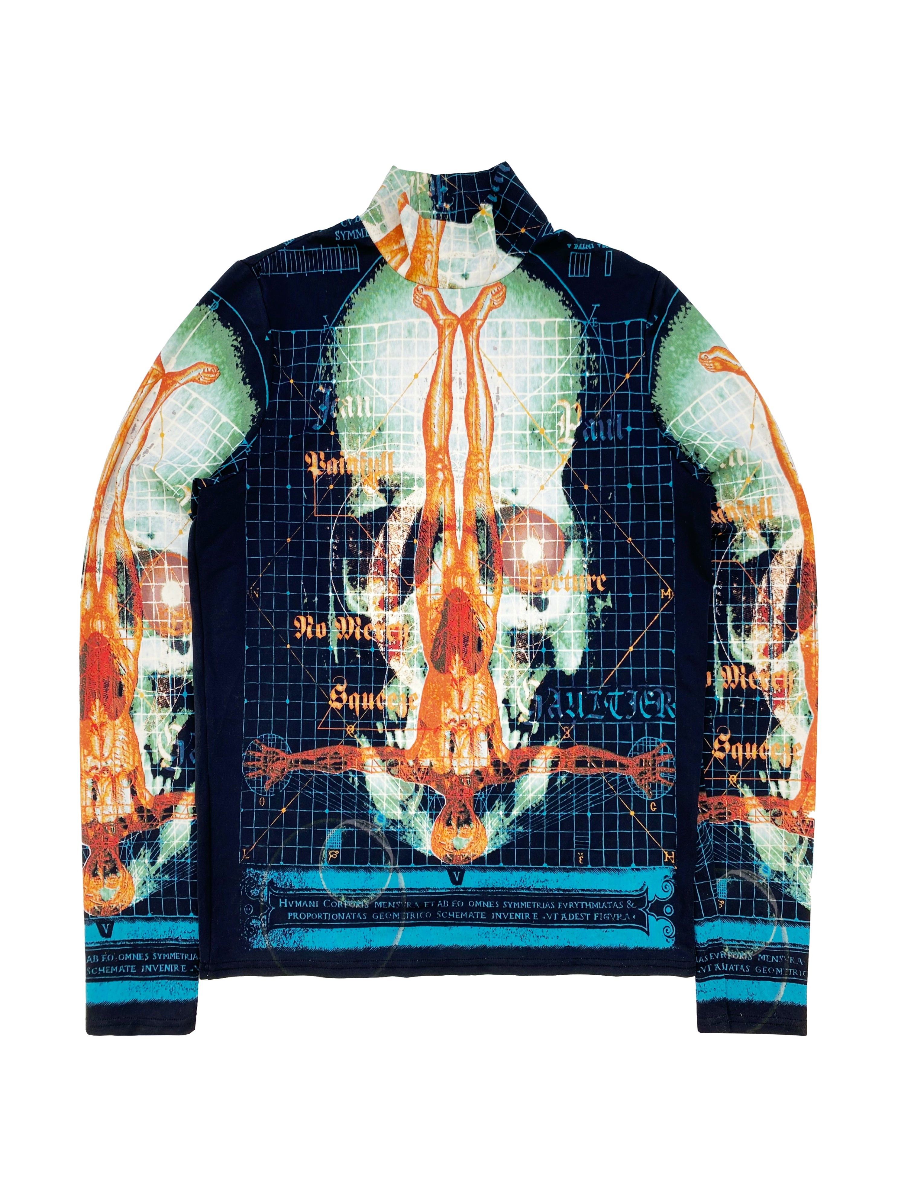 90’s Jean Paul Gaultier X-Ray “De Architectura” Turtleneck