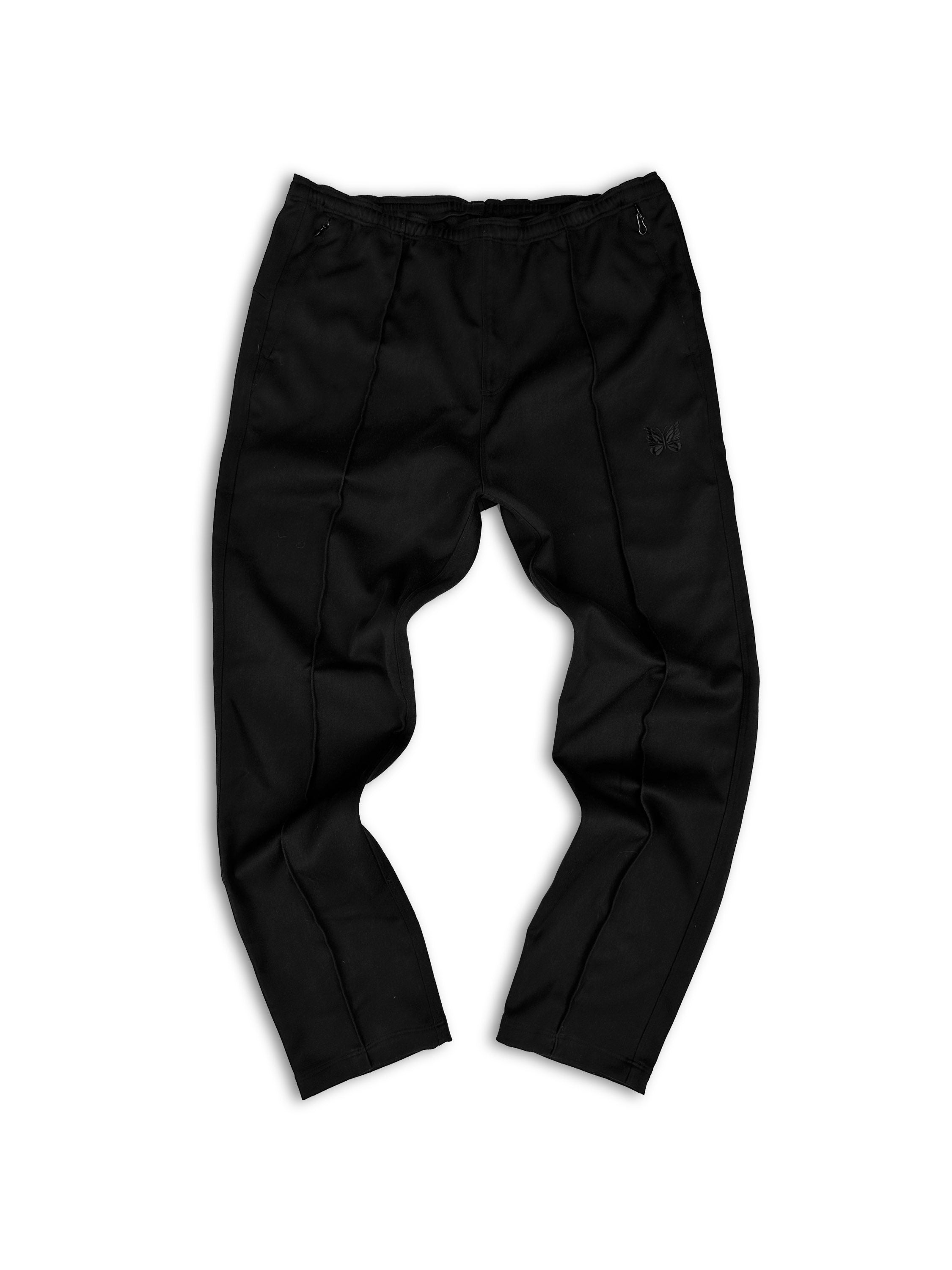 Needles ‘Butterfly’ Logo Black Embroidered Track Pants