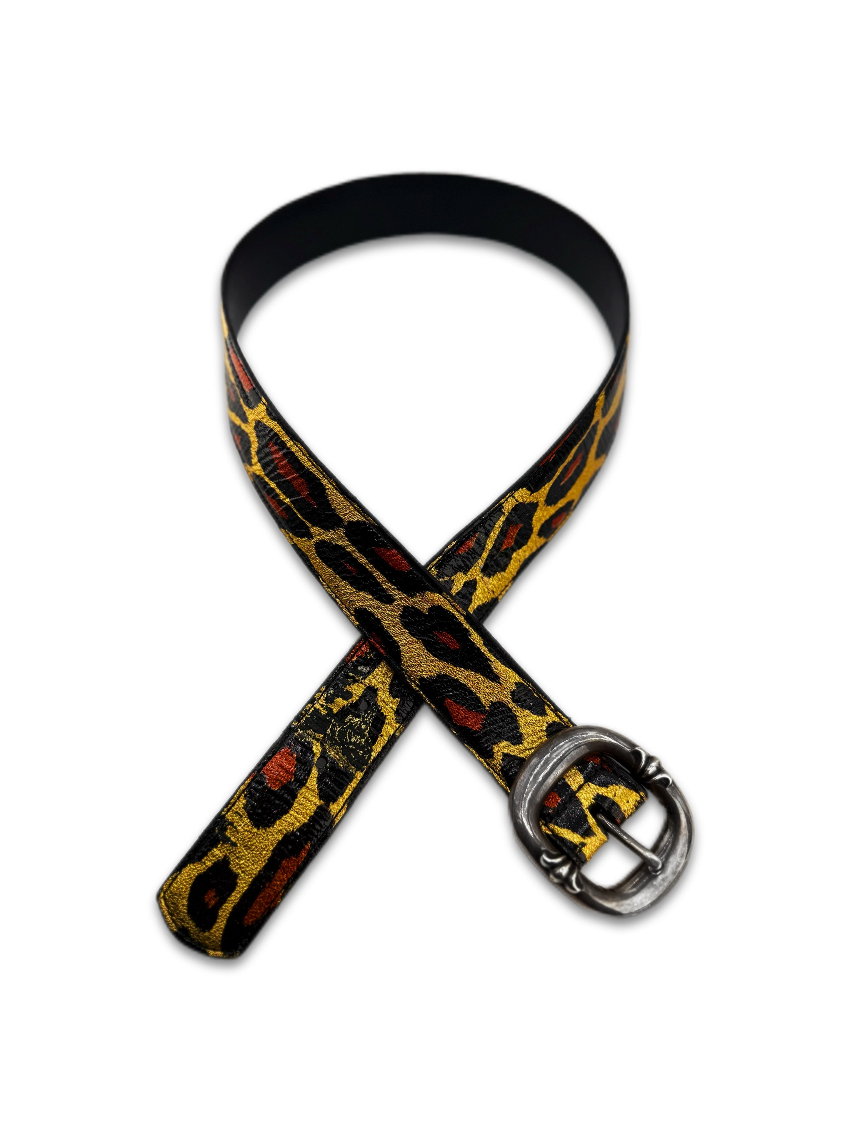 Chrome Hearts ‘Leopard’ Gunslinger Buckle .925 Silver Belt