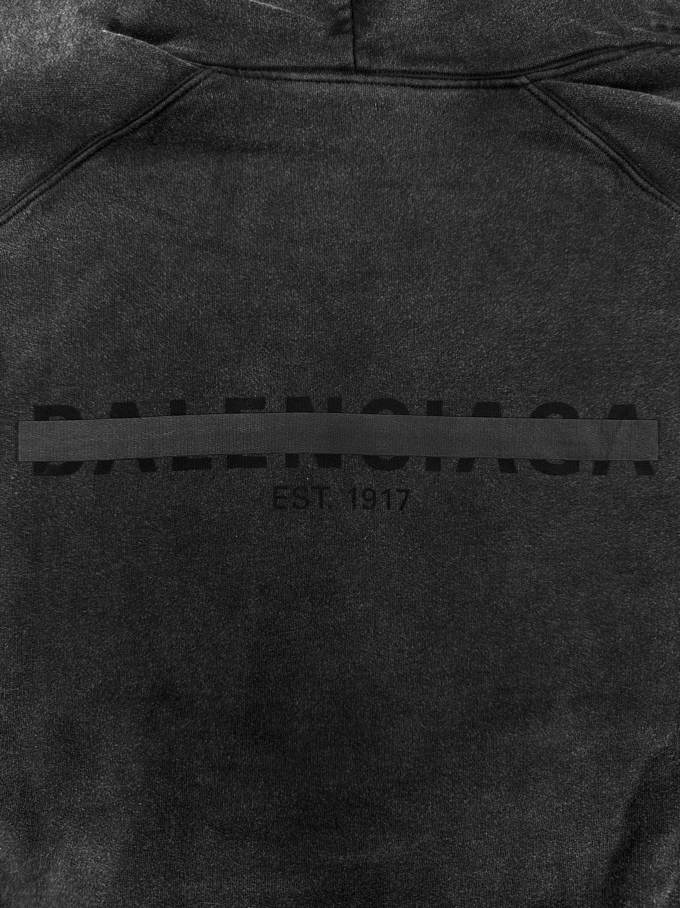 AW22 Balenciaga ‘Strike Logo’ 1917 Wash Grey Hoodie