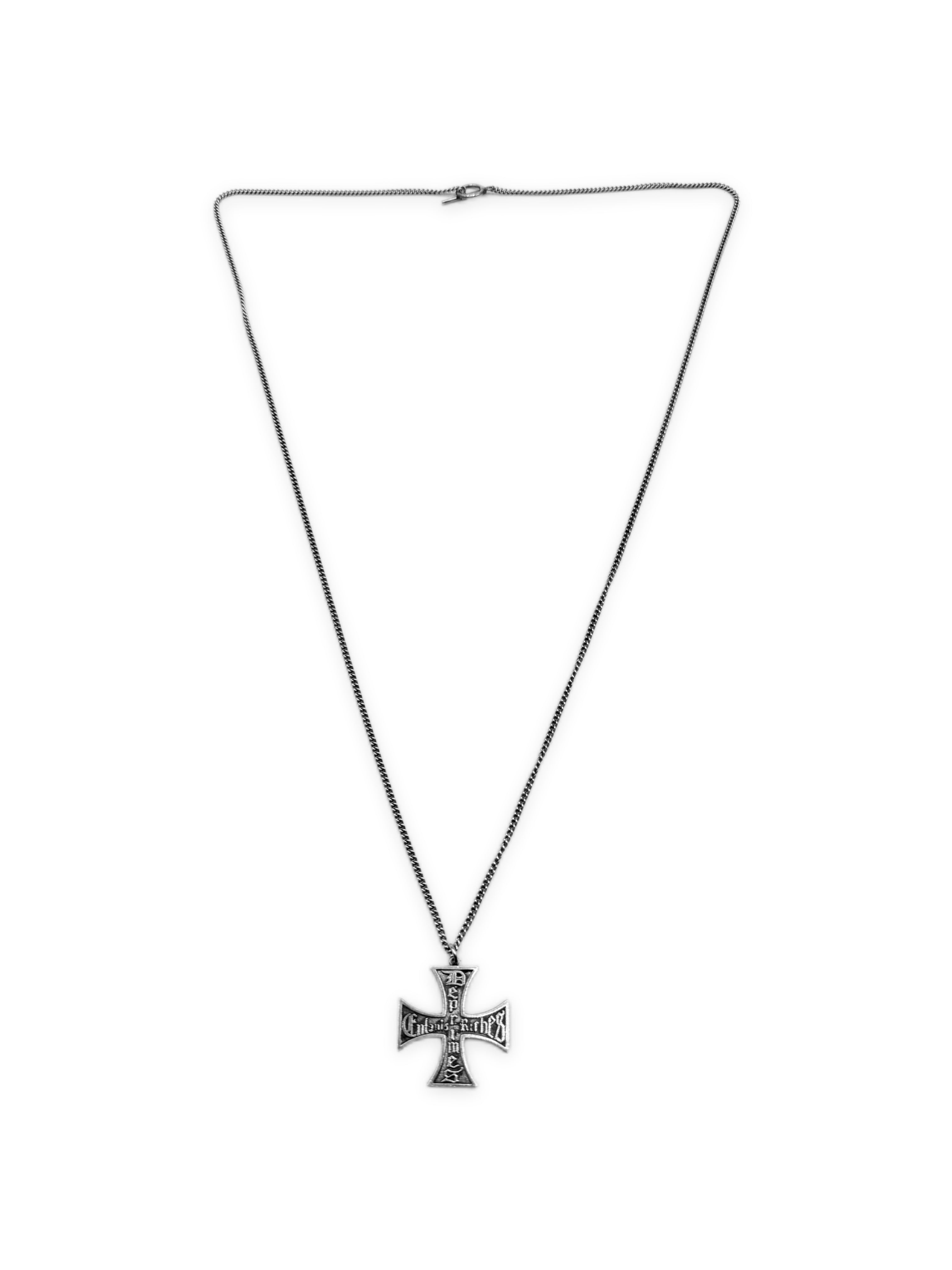 SS24 Enfants Riches Deprimes Iron Cross Logo Necklace
