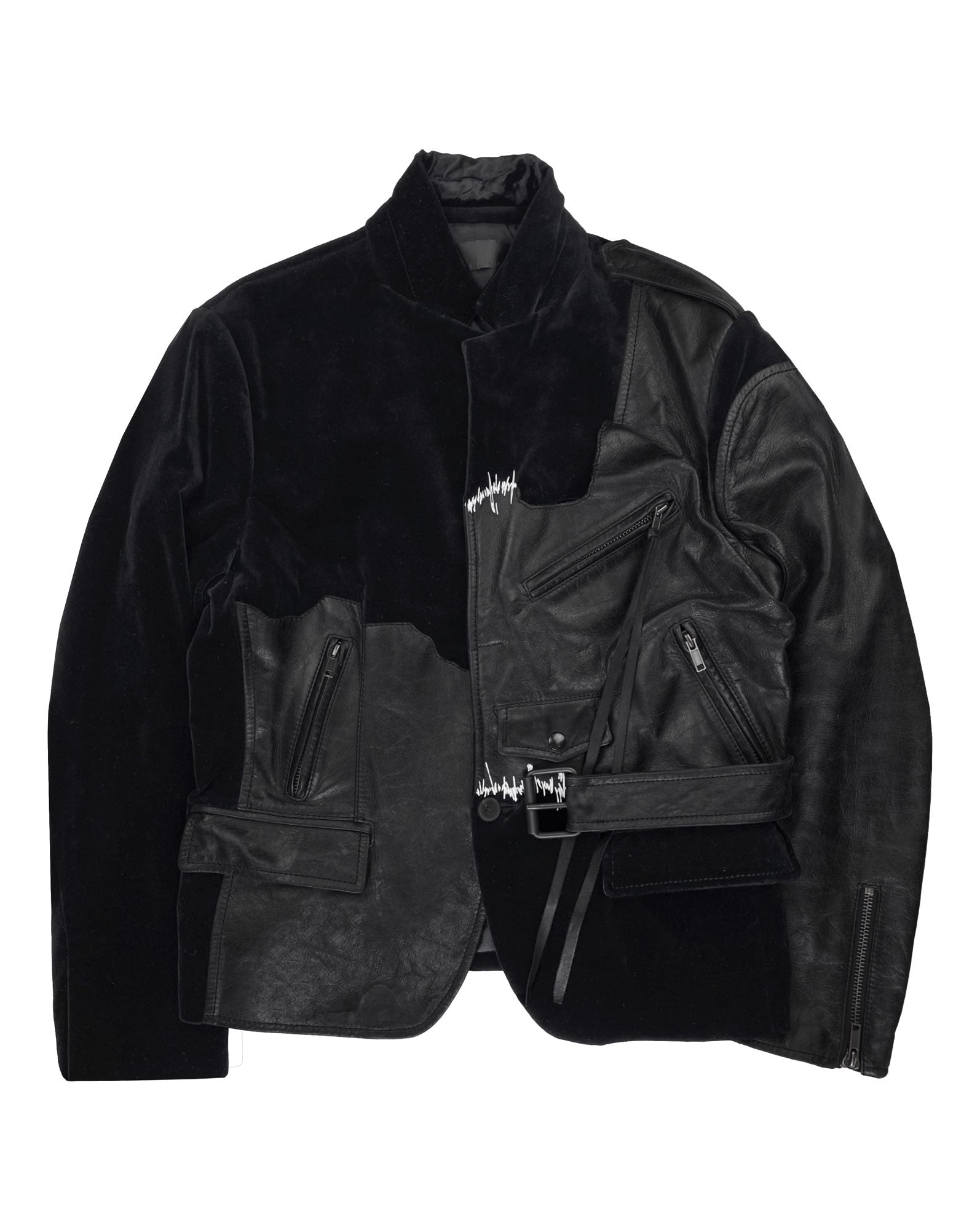 FW17 Haider Ackermann “Transgressive” Hybrid Leather Blazer