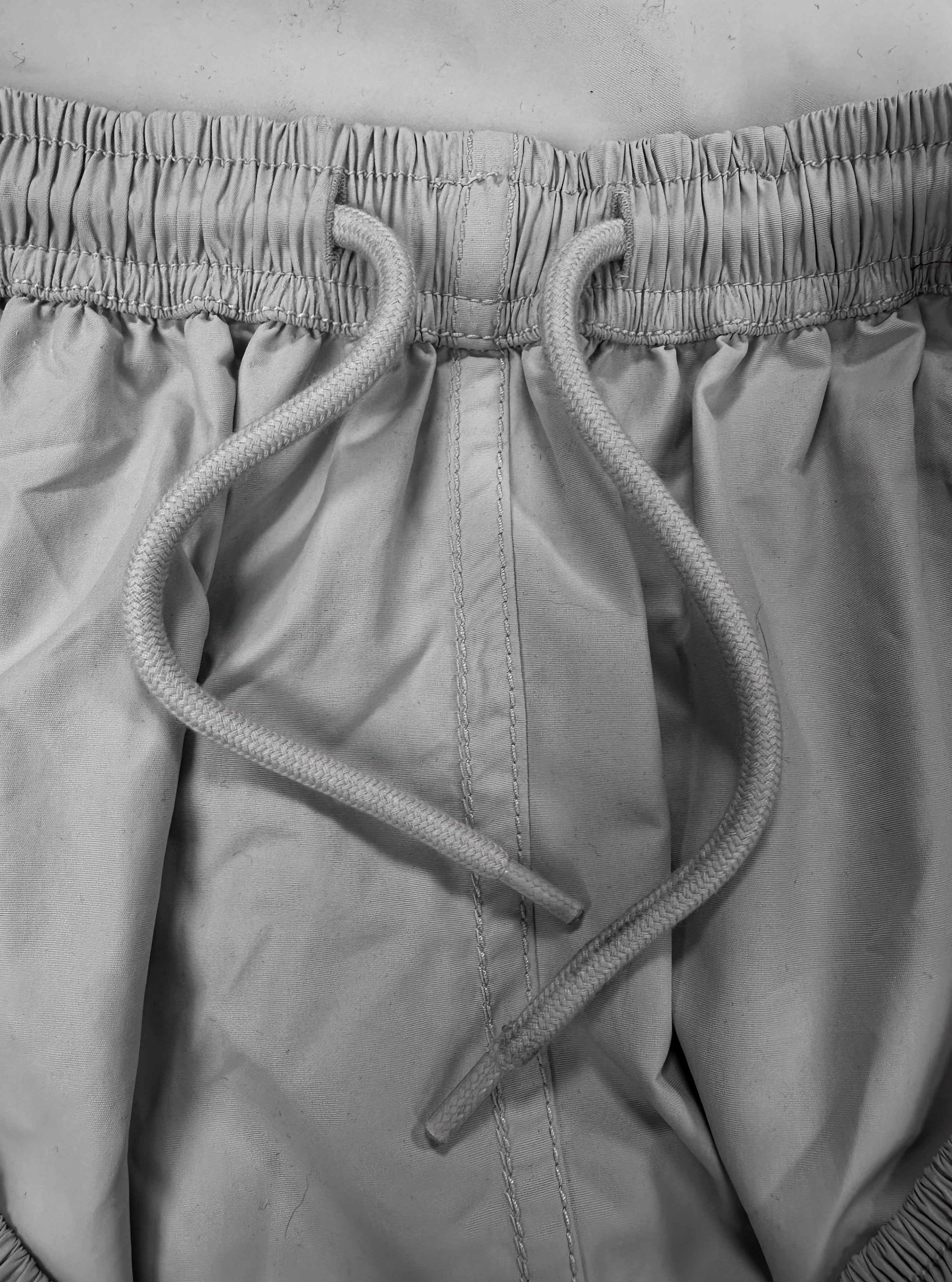 Balenciaga Grey Light Weight Wide Cut Drawstring Pants